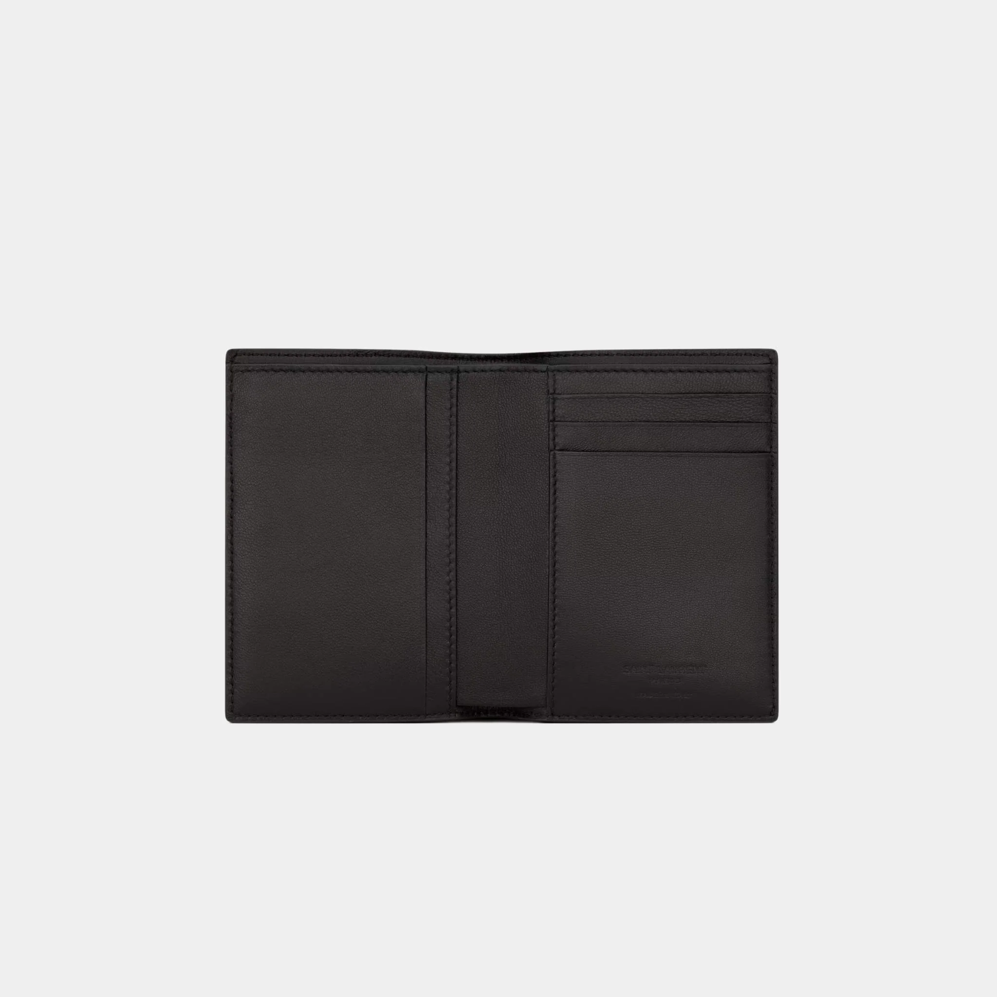 Saint Laurent Paris Credit Card Wallet Burnt Brown Eel - Image 2