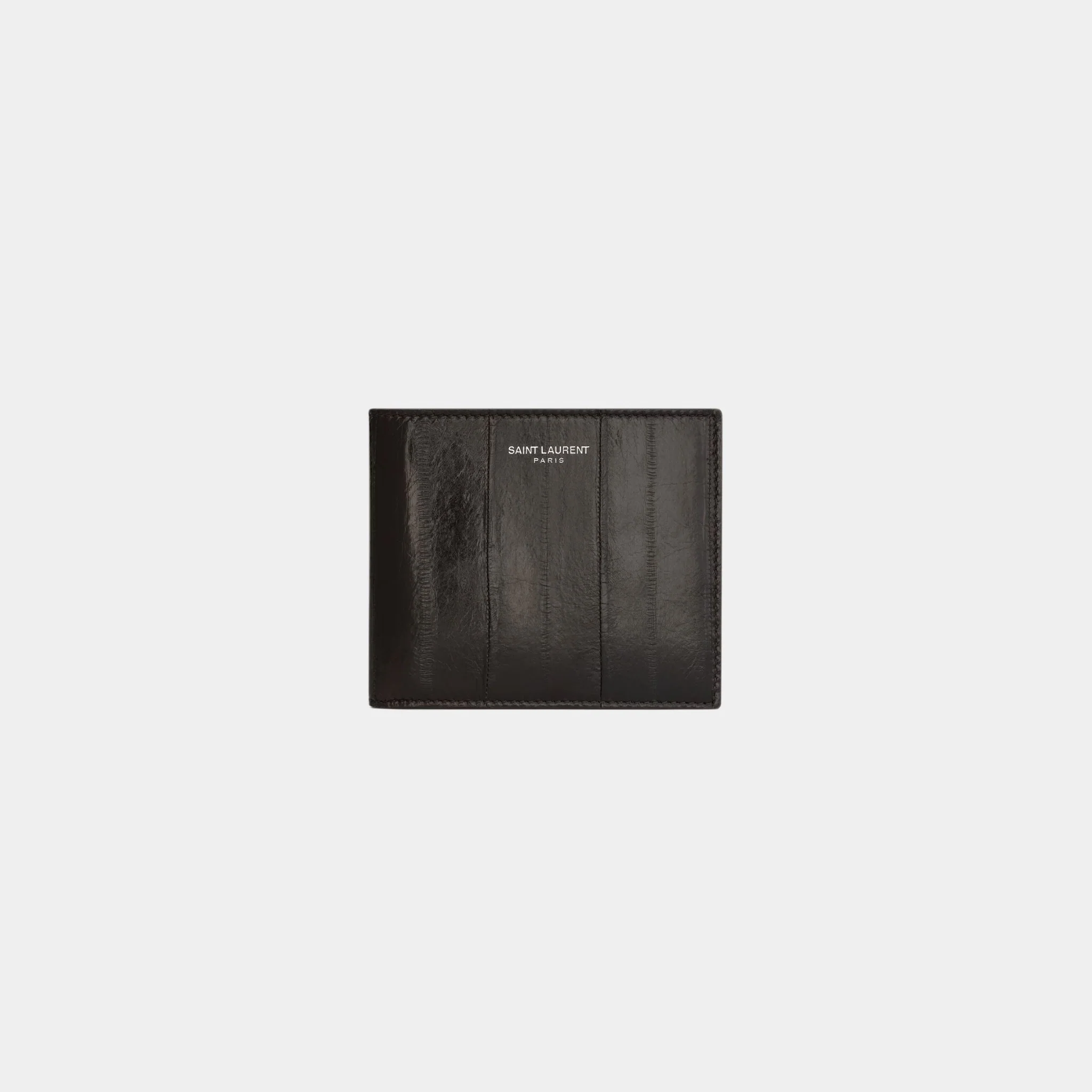 Saint Laurent Paris East/West Wallet In Burnt Brown Eel