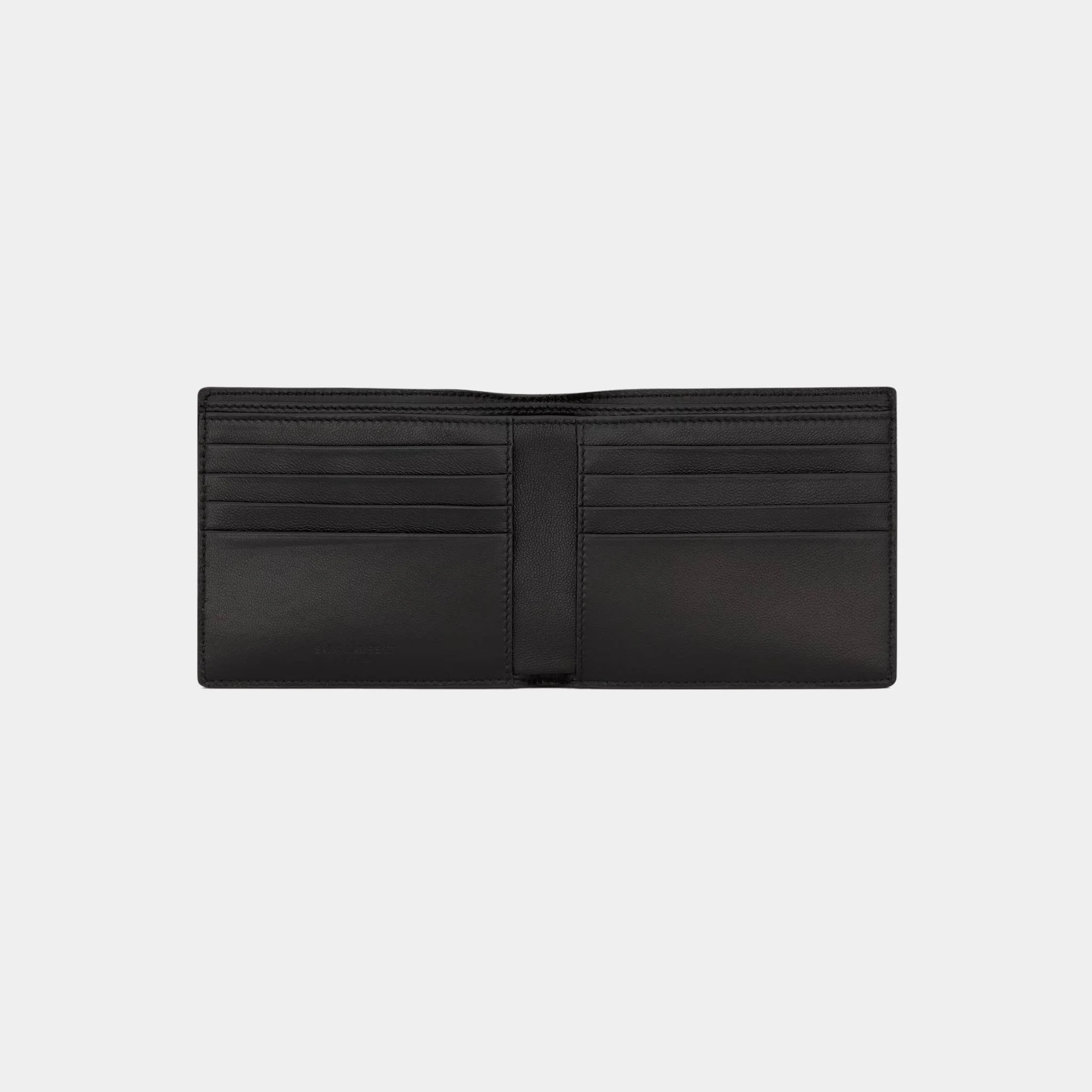 Saint Laurent Paris East/West Wallet In Burnt Brown Eel - Image 2