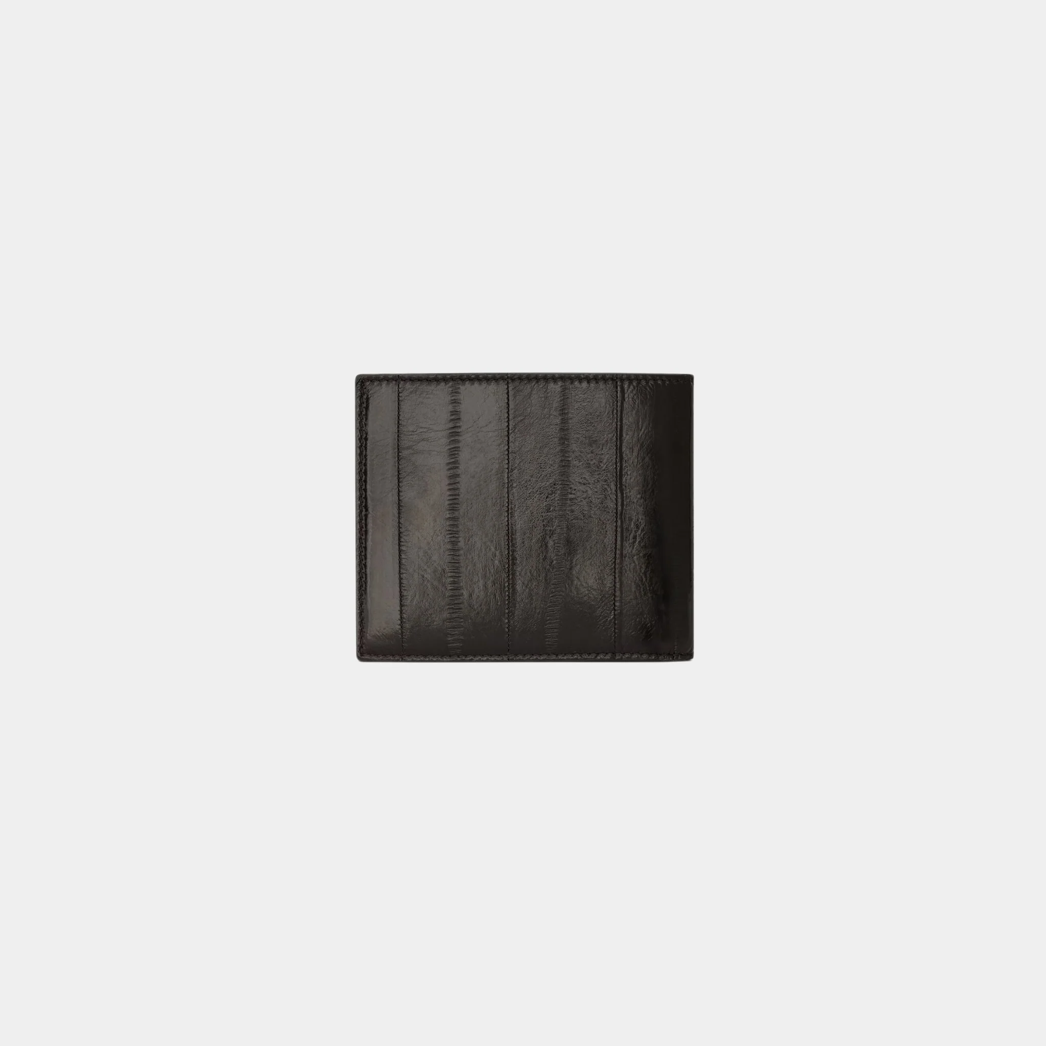 Saint Laurent Paris East/West Wallet In Burnt Brown Eel - Image 3