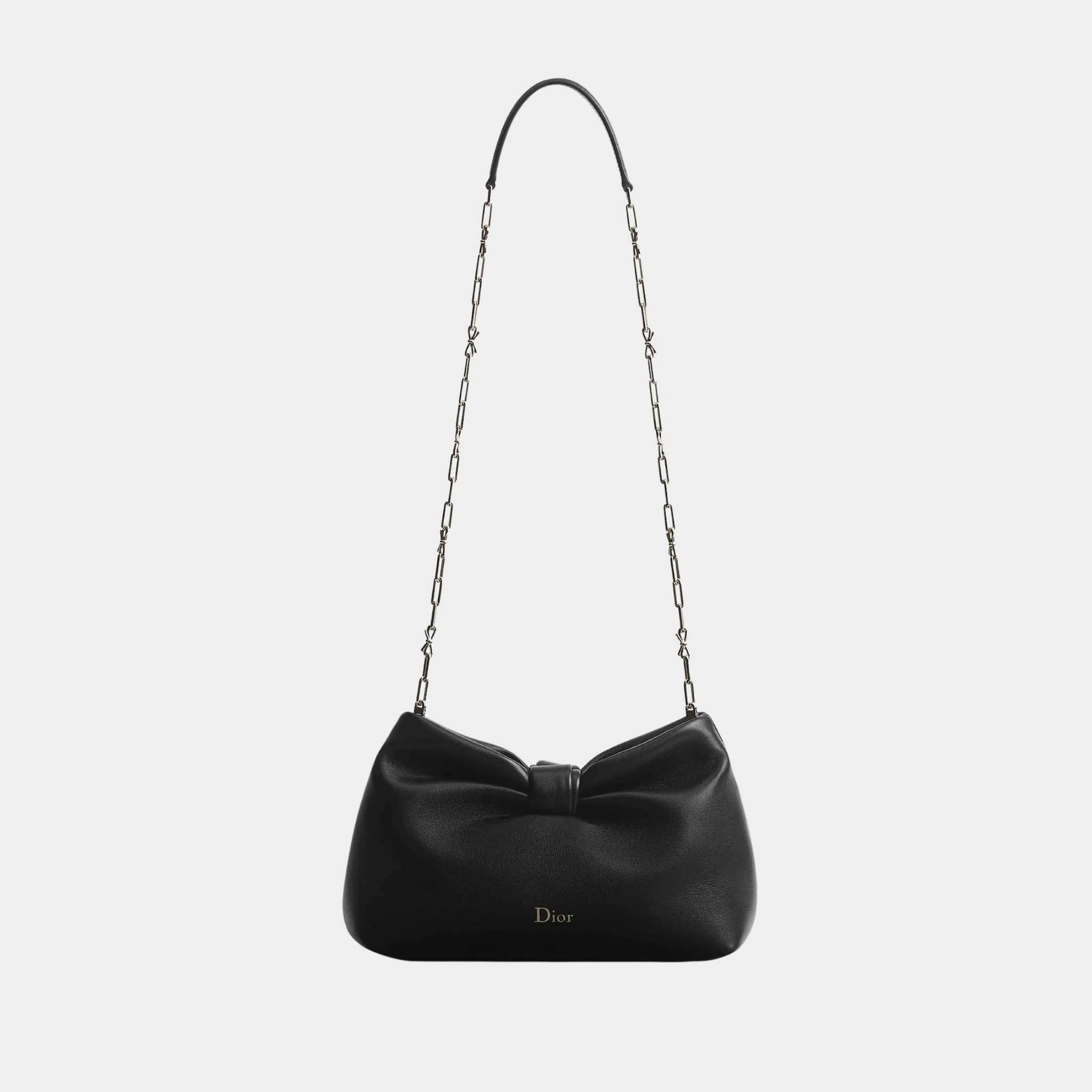 Small Dior Bow Bag in Lambskin - Image 3
