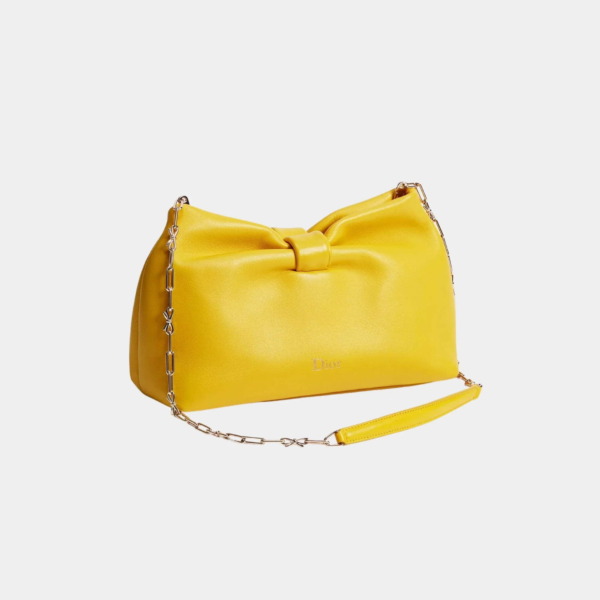 Small Dior Bow Bag in Lambskin - Image 8