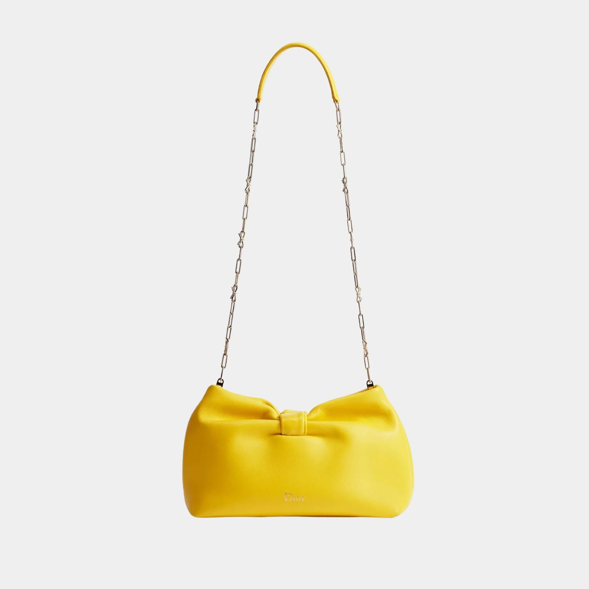 Small Dior Bow Bag in Lambskin - Image 9