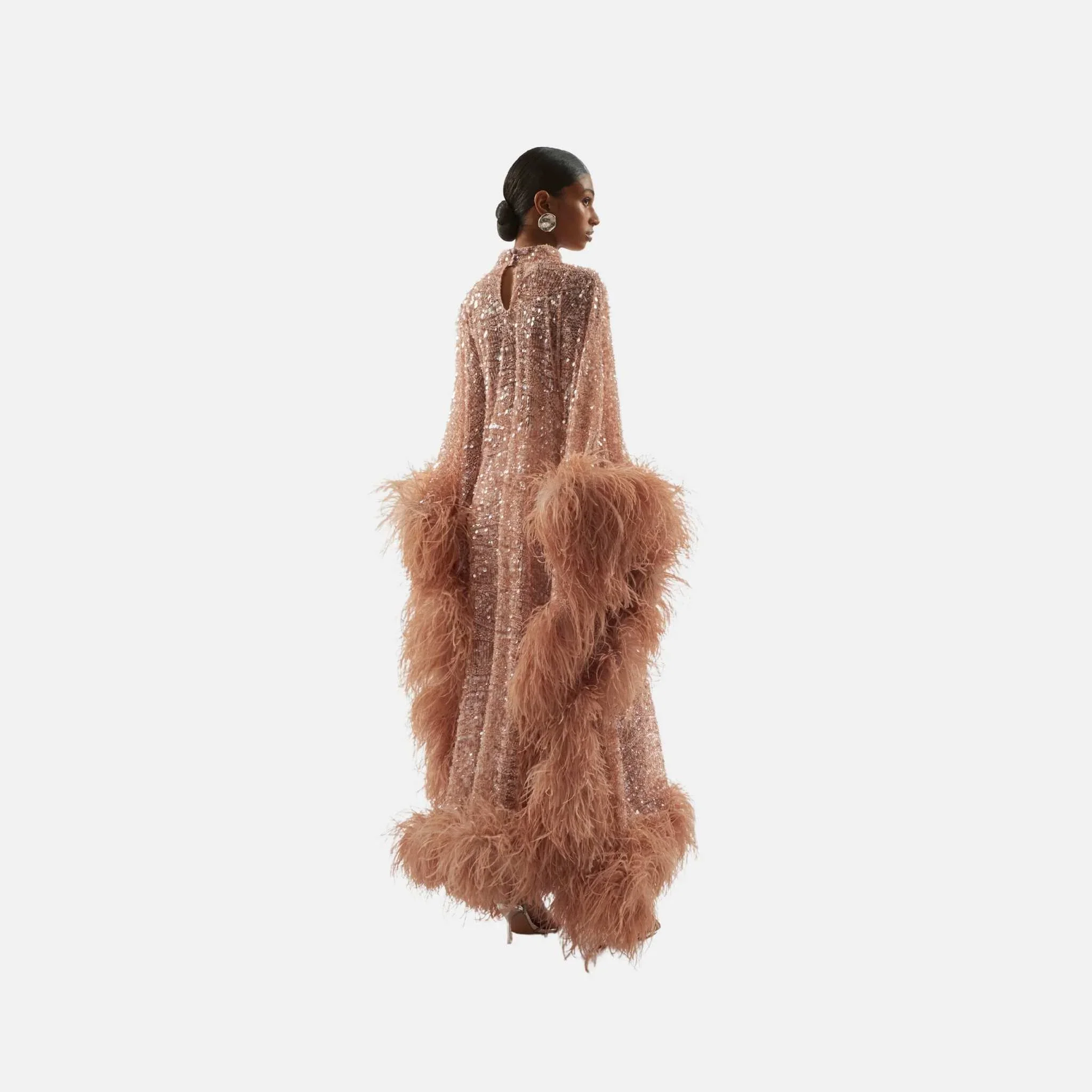 Casta Diva Sublime Kaftan in Blush - Image 2