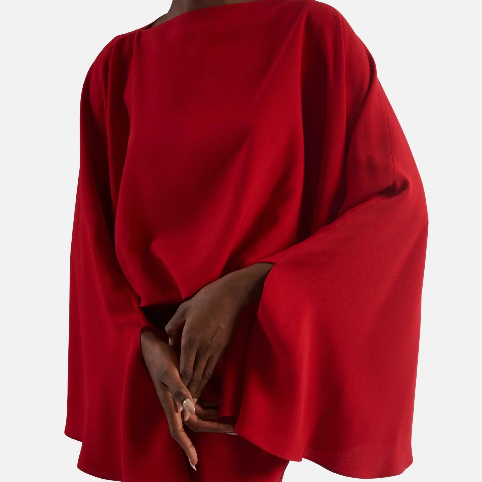 Eolia Dress in Ruby - Image 3