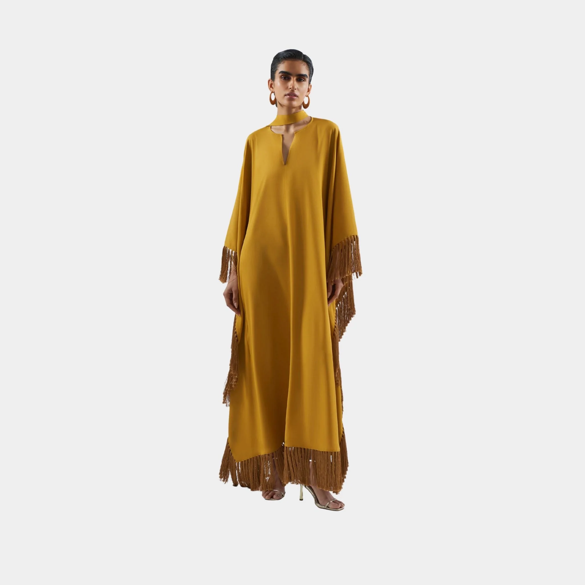 Hammamet Kaftan In Amber - Image 2