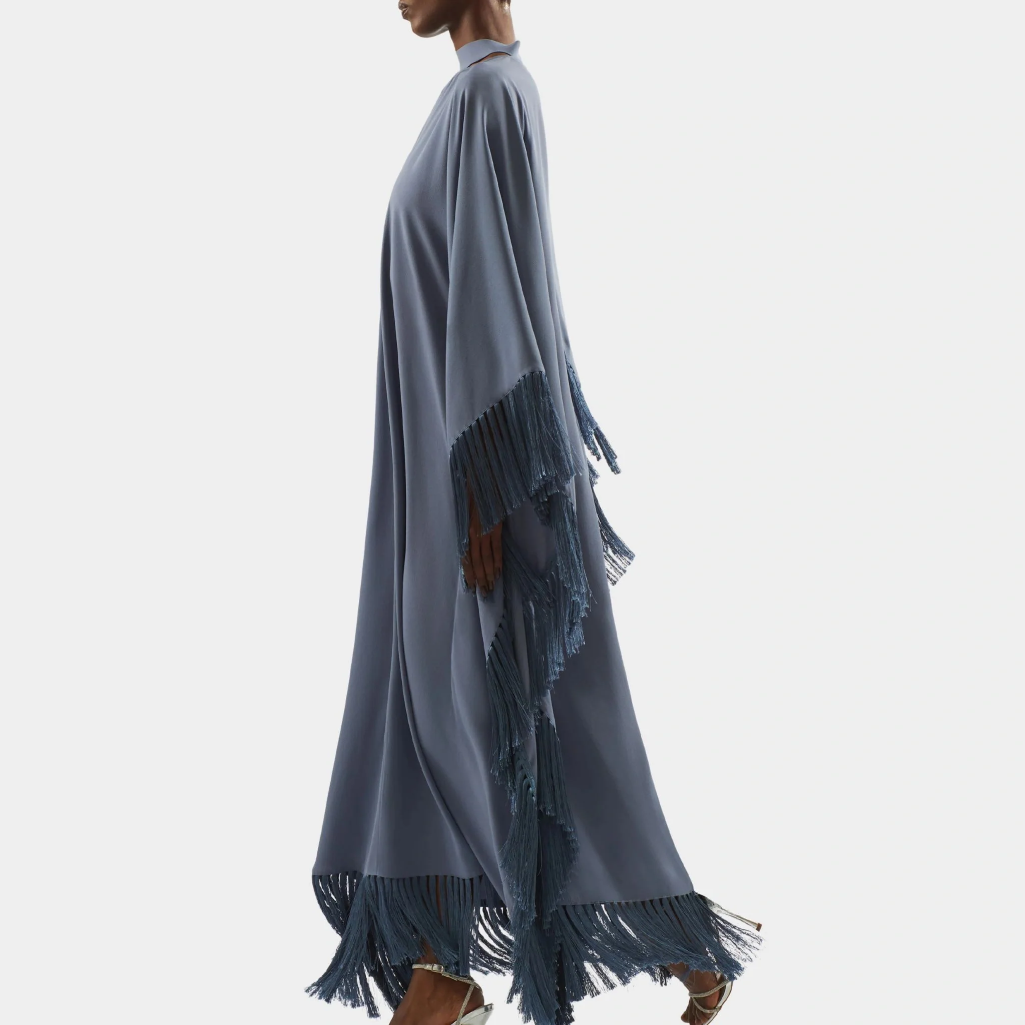 Hammamet Kaftan In Smoke Blue - Image 2