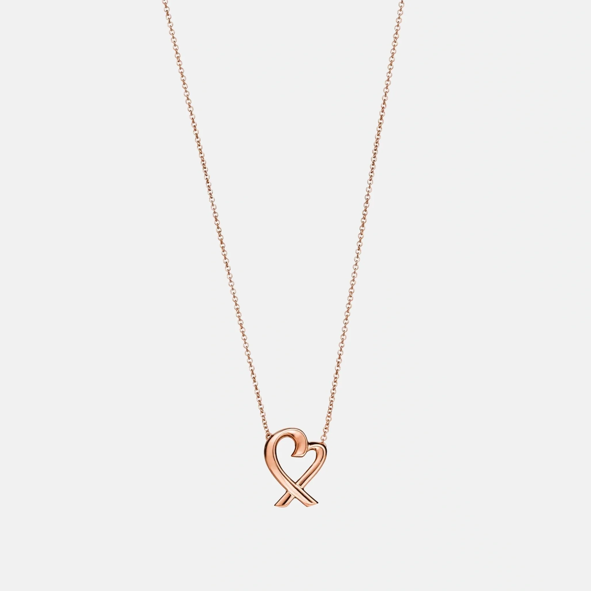 Paloma Picasso Loving Heart Pendant Rose Gold