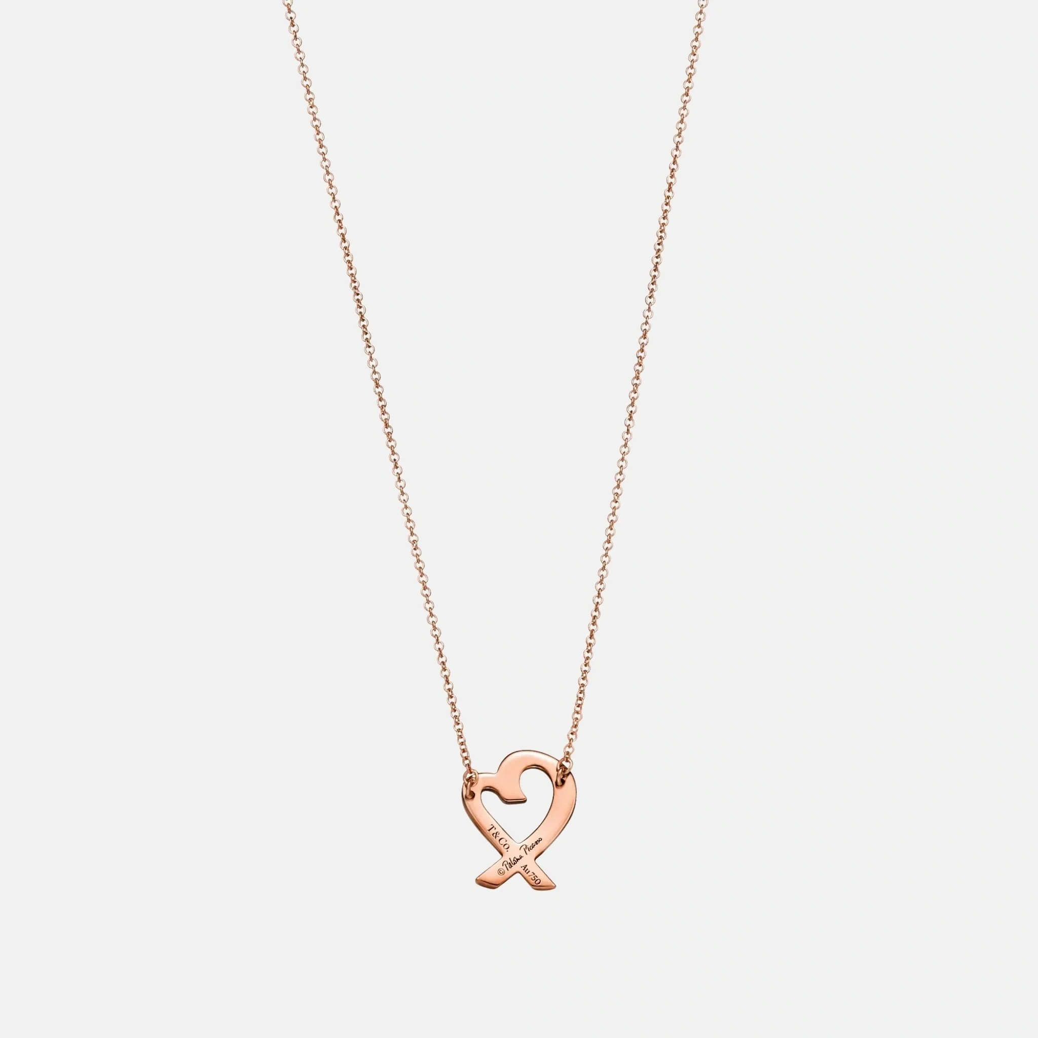 Paloma Picasso Loving Heart Pendant Rose Gold - Image 2