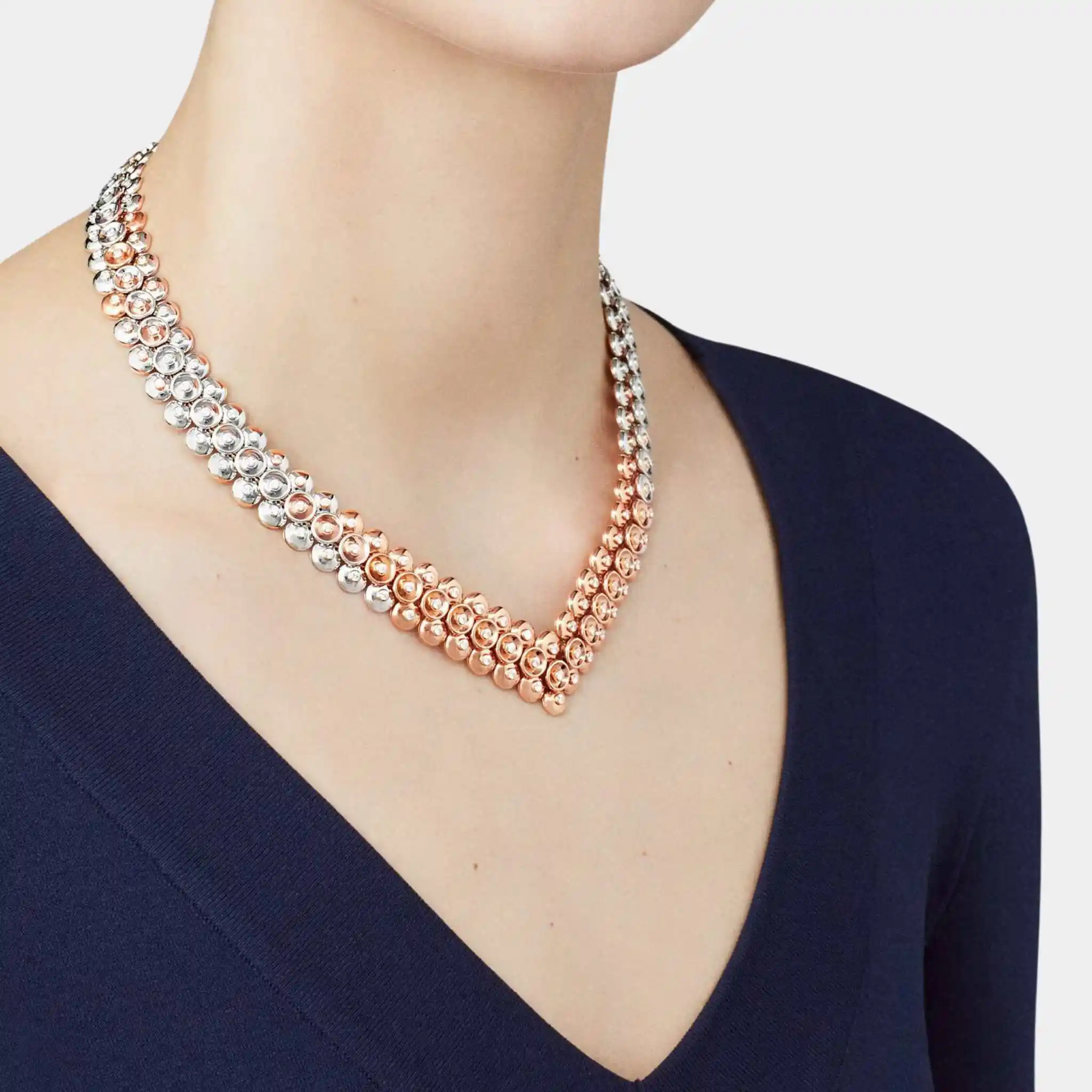 Bouton D’or Necklace Rose Gold Diamond - Image 2