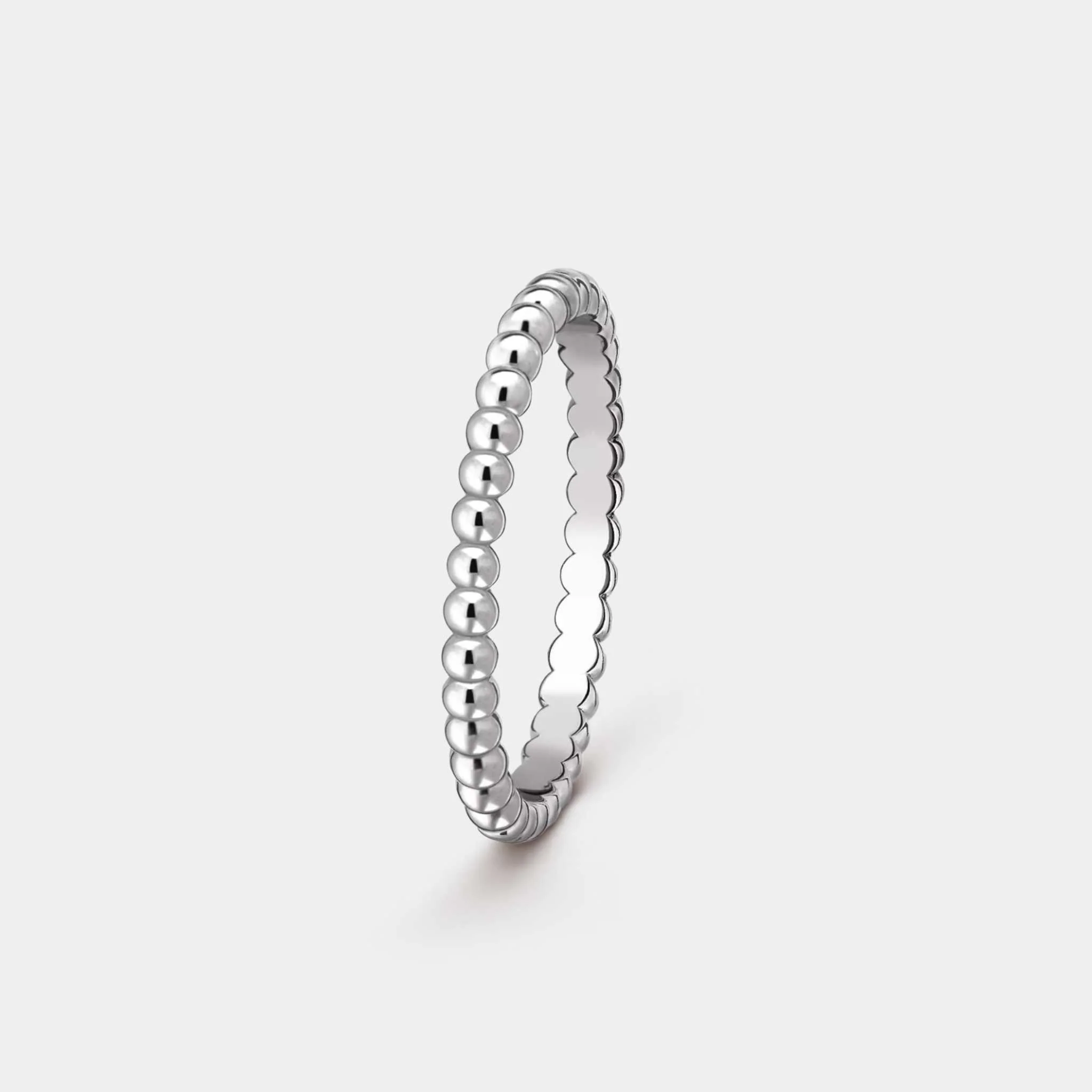 Perlée Pearls Of Gold Ring Small Mode White Gold
