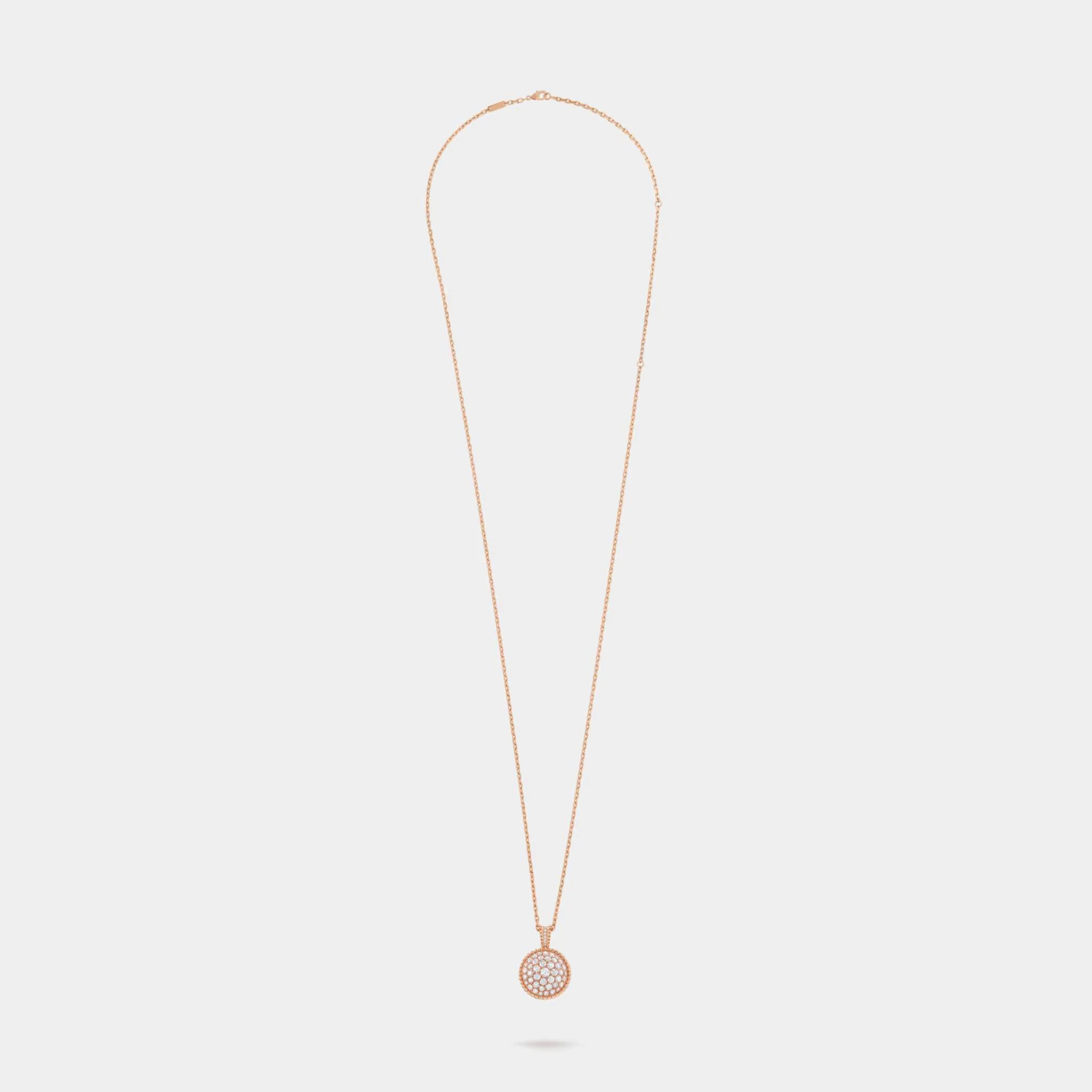 Perlée Pendant Watch Rose Gold Diamond Mother Of Pearl - Image 3