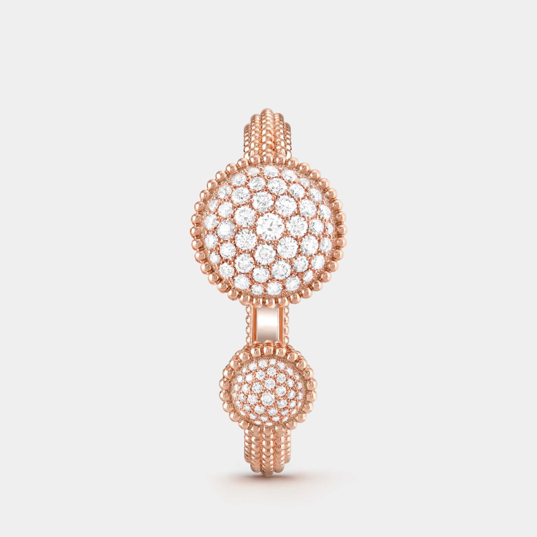 Perlée Toi & Moi Small Watch in Rose Gold & Diamond - Image 2