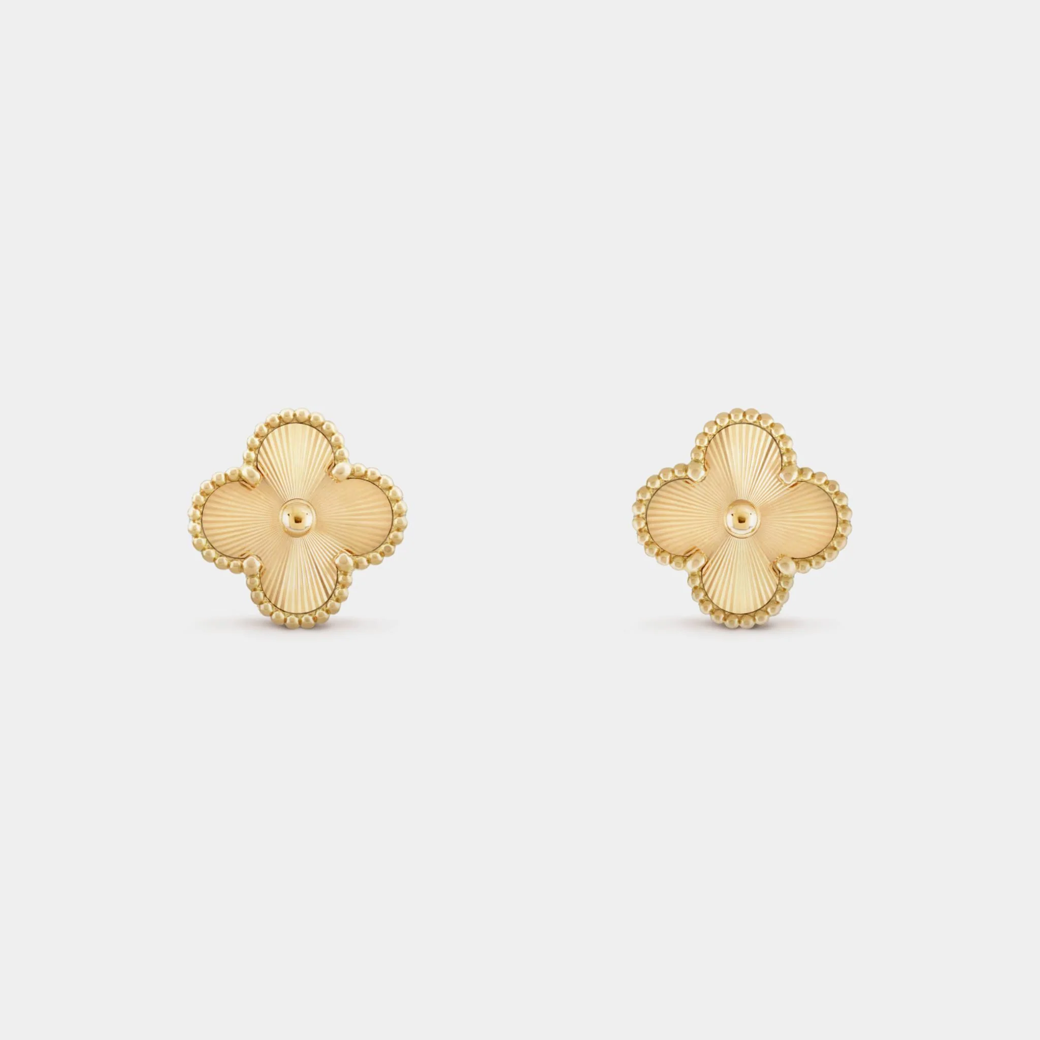 Vintage Alhambra Earrings Yellow Gold