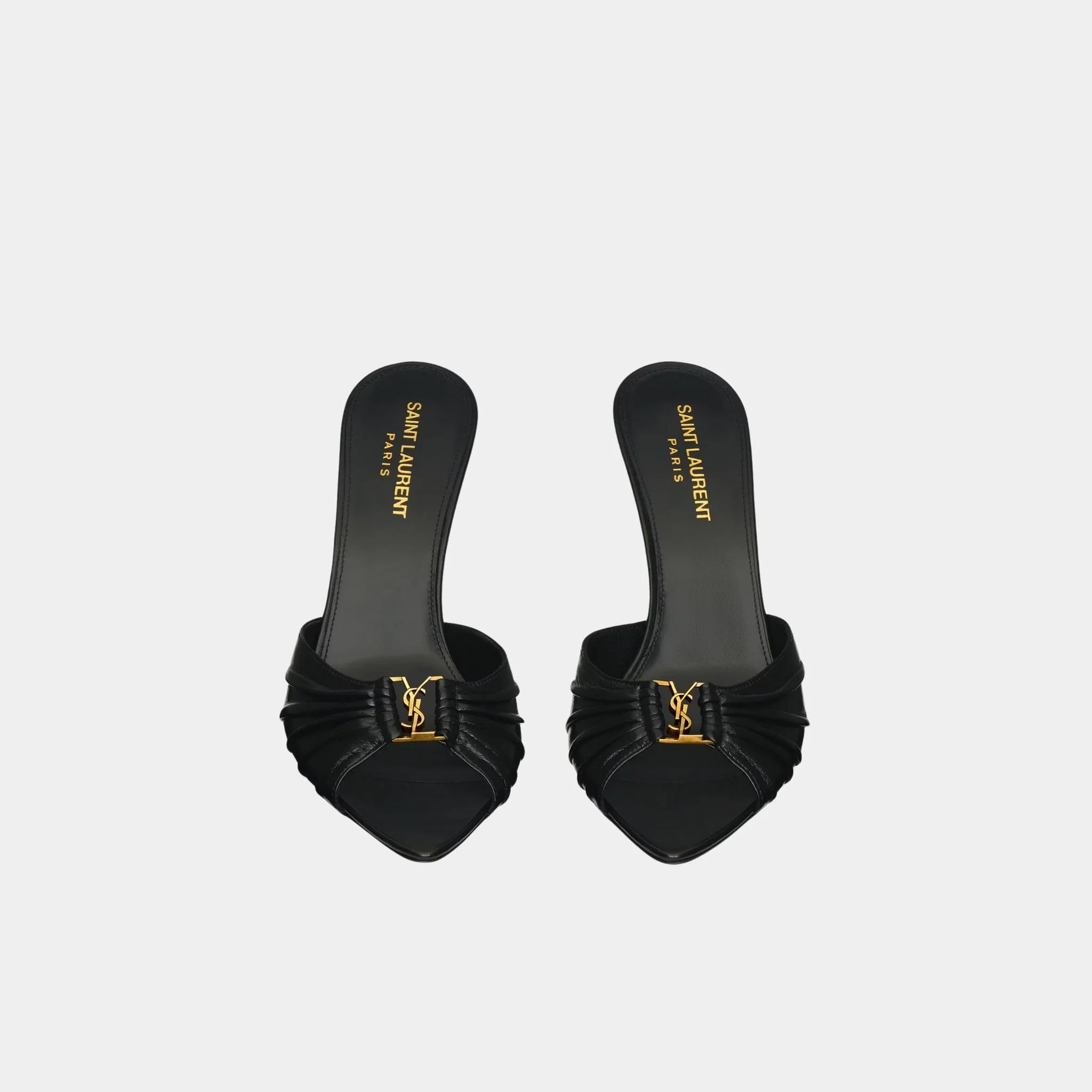Babylone Mules In Smooth Lambskin Leather - Image 2