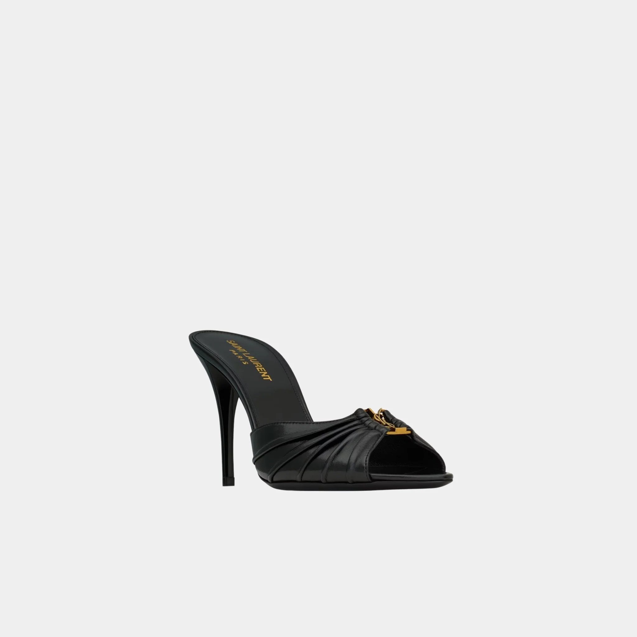 Babylone Mules In Smooth Lambskin Leather - Image 3