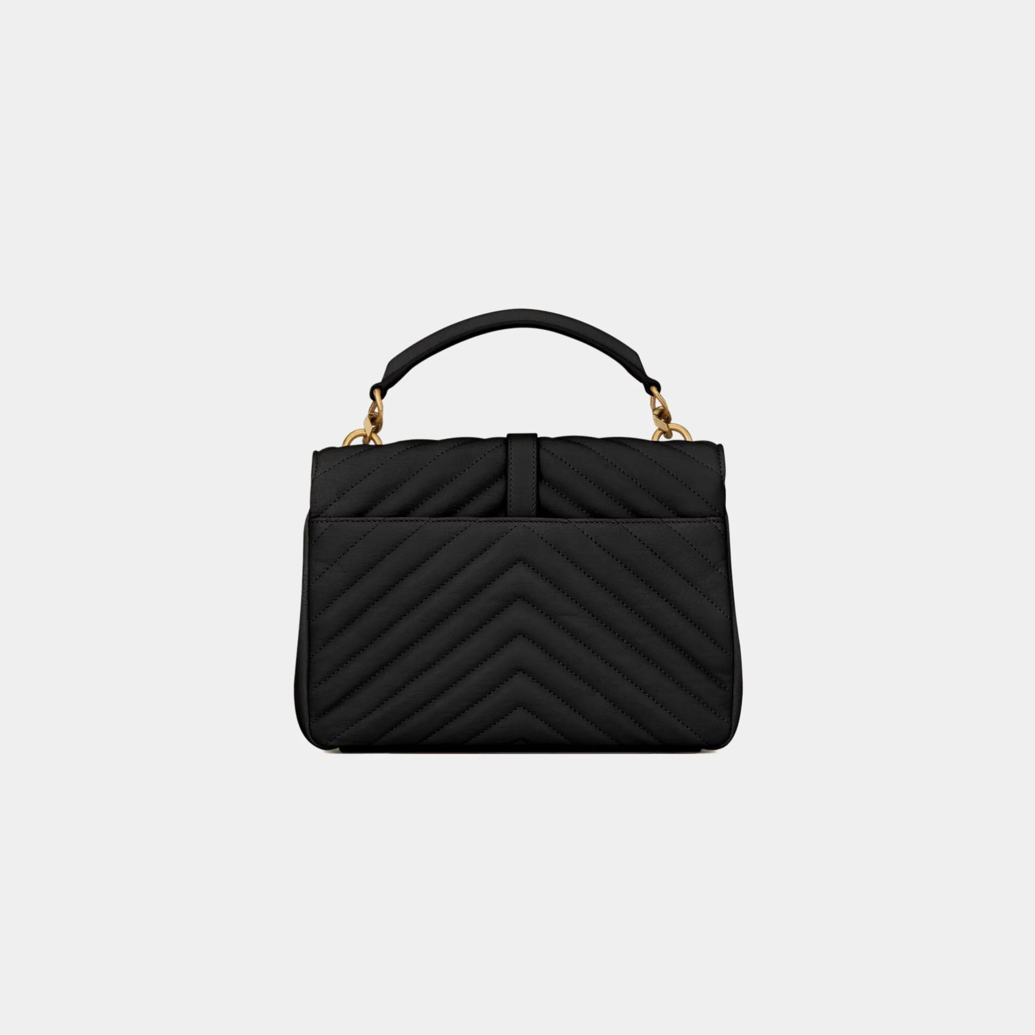 College Medium Quilted Leather Bronze Hardware - Image 3