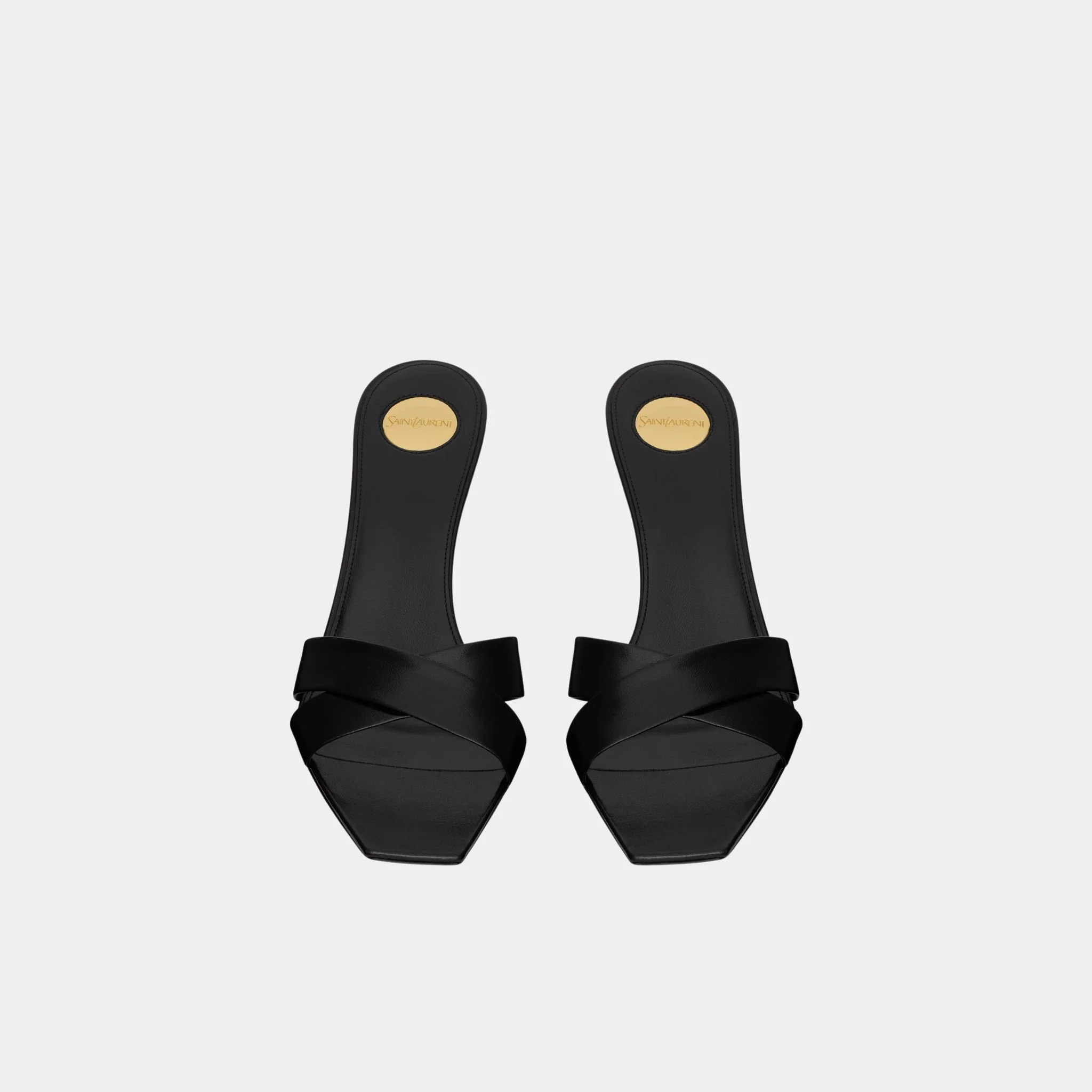 Jill Mules In Smooth Leather - Image 2