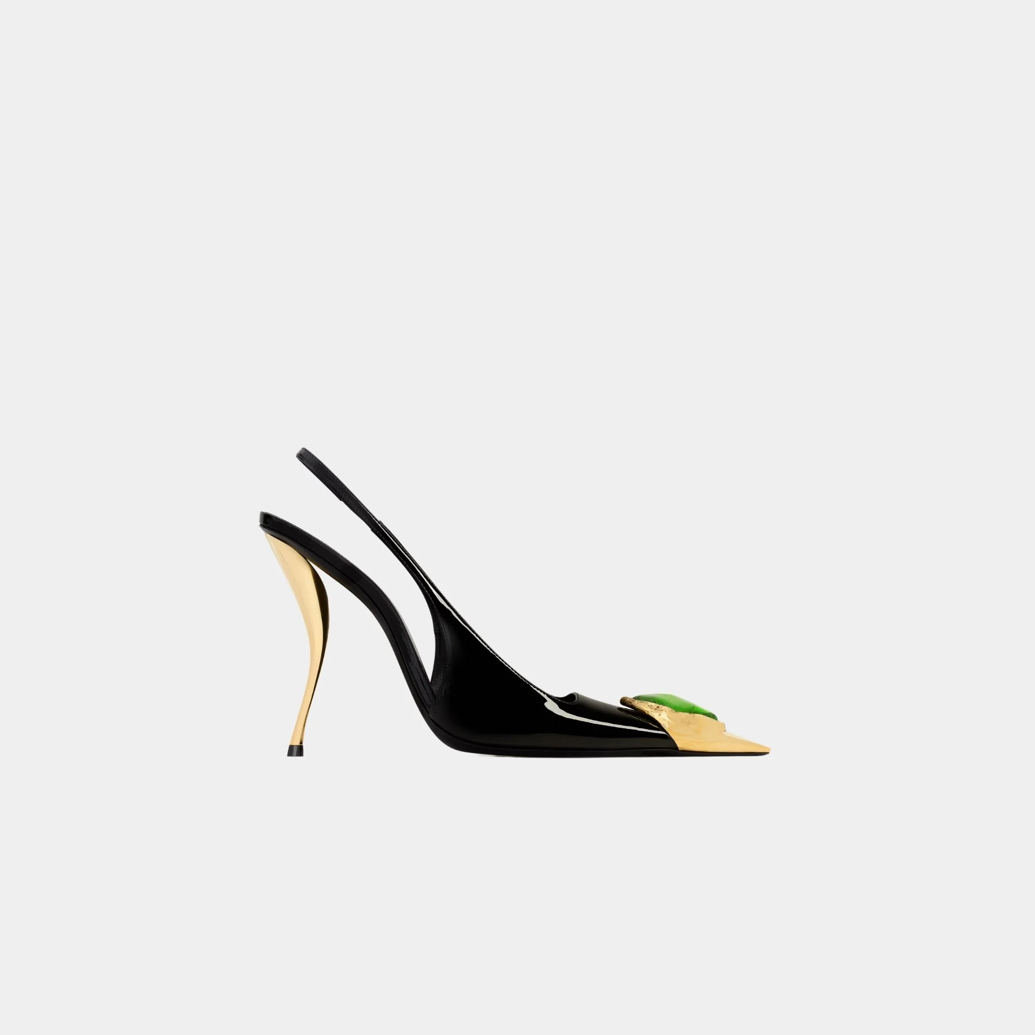 Loulou Patent Leather Slingbacks - Image 3