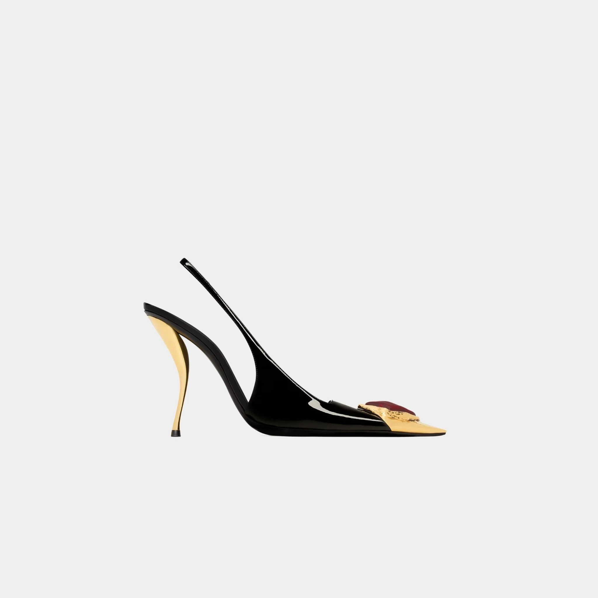 Loulou Patent Leather Slingbacks - Image 5