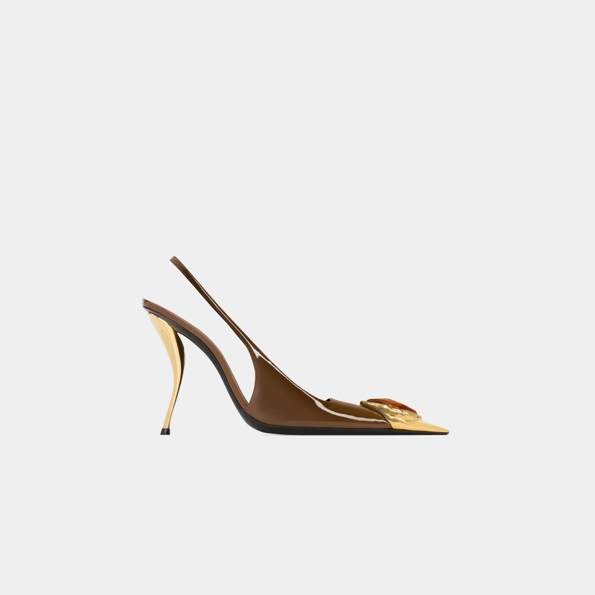 Loulou Patent Leather Slingbacks - Image 7