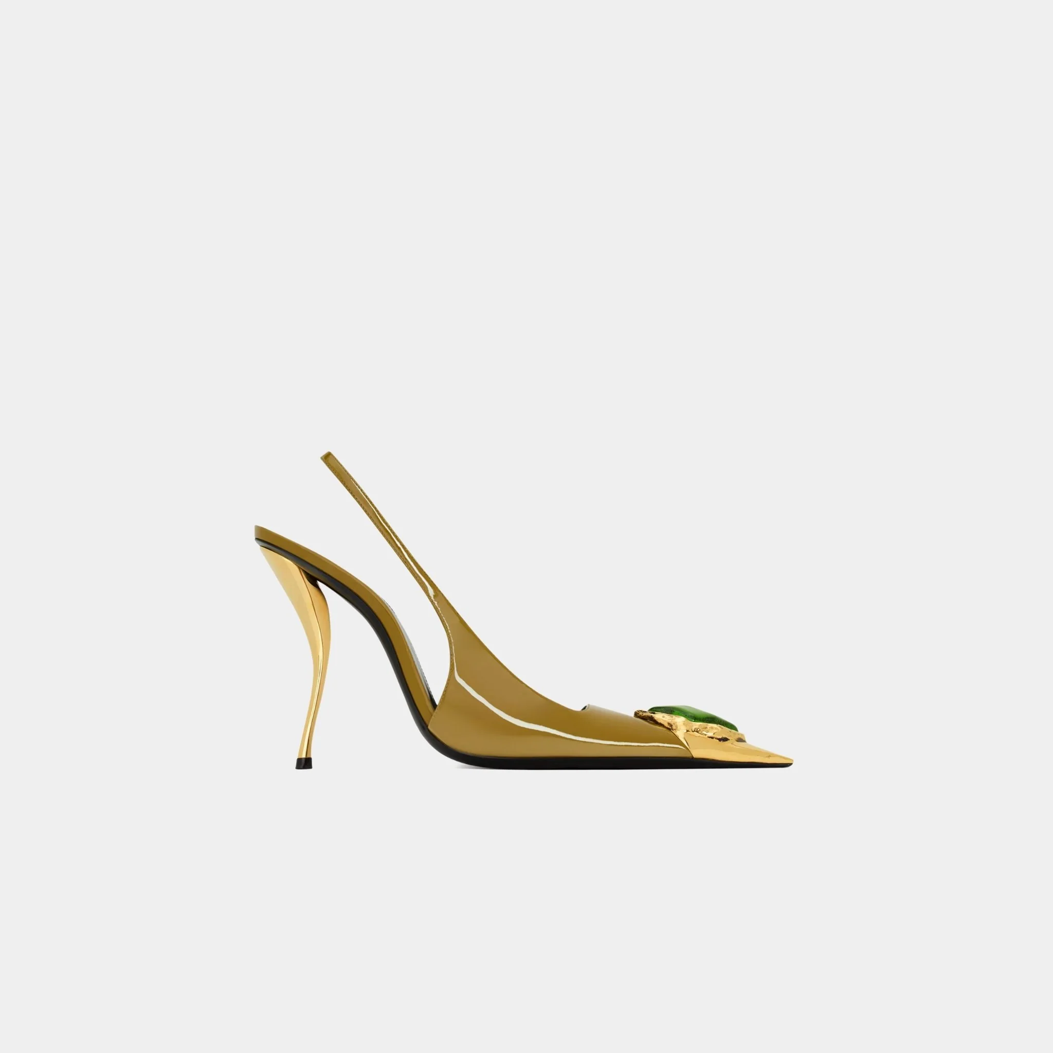 Loulou Patent Leather Slingbacks - Image 9