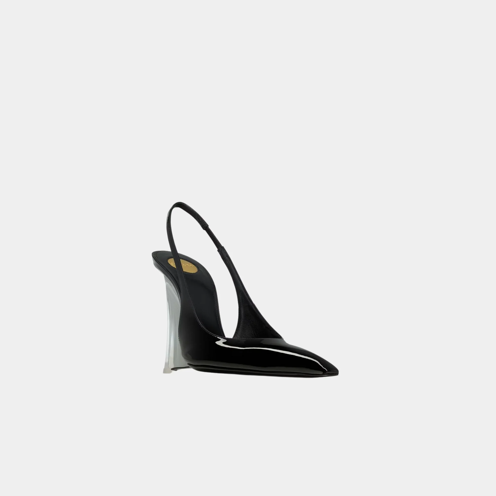 Miller Wedges In Glazed Leather Noir - Image 3