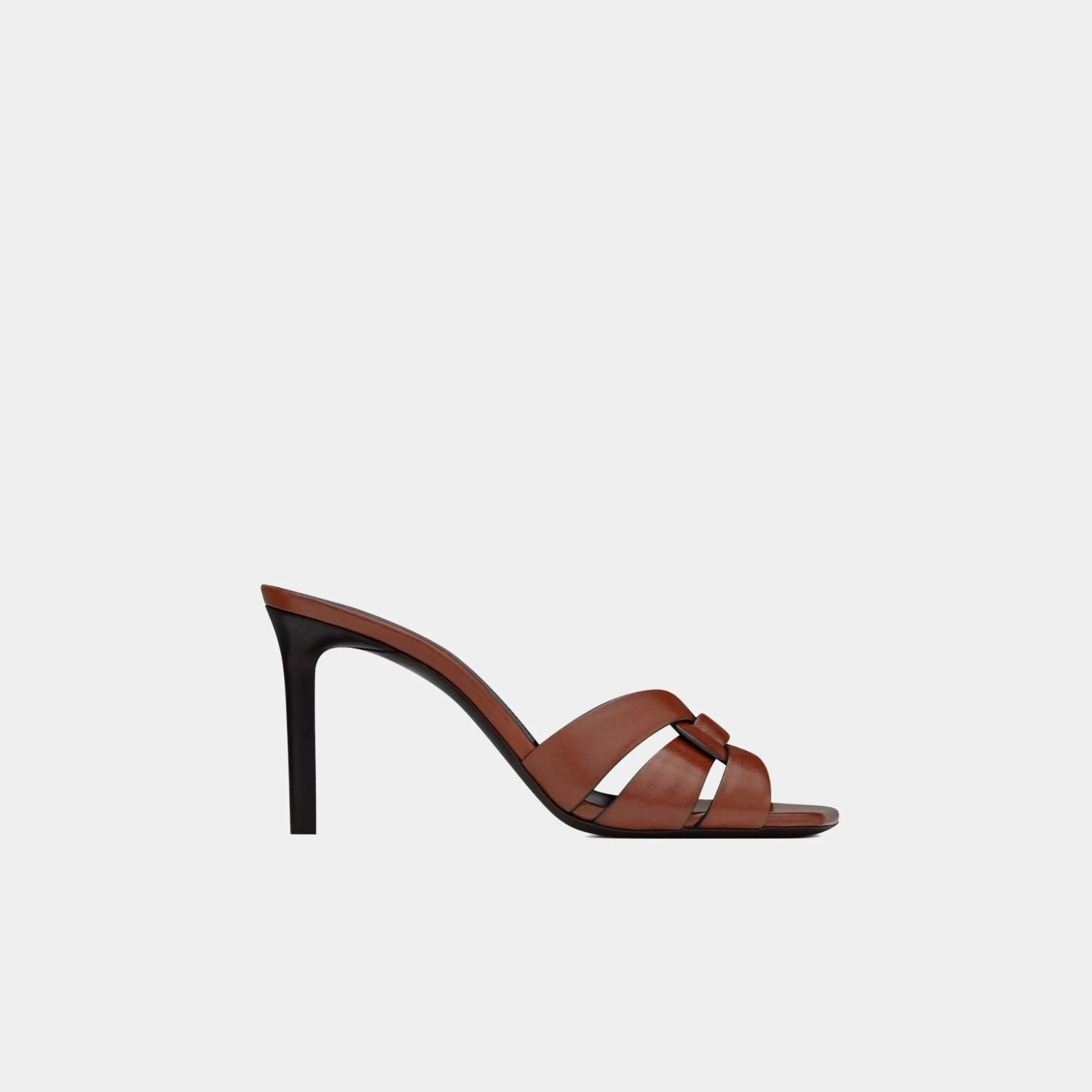 Tribute Heeled Mules In Smooth Leather - Image 4
