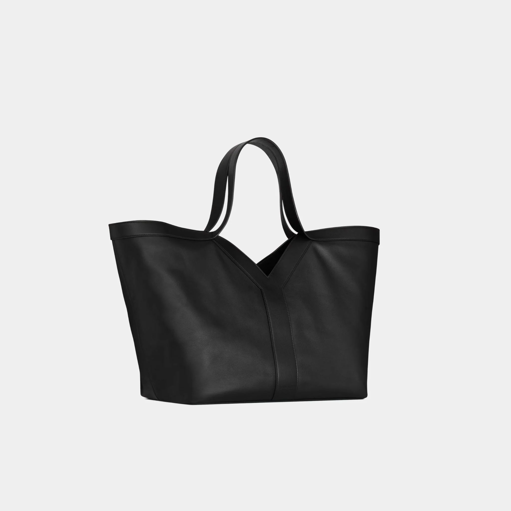 Y Tote In Grained Leather With Tonal Suede Lining - Image 3