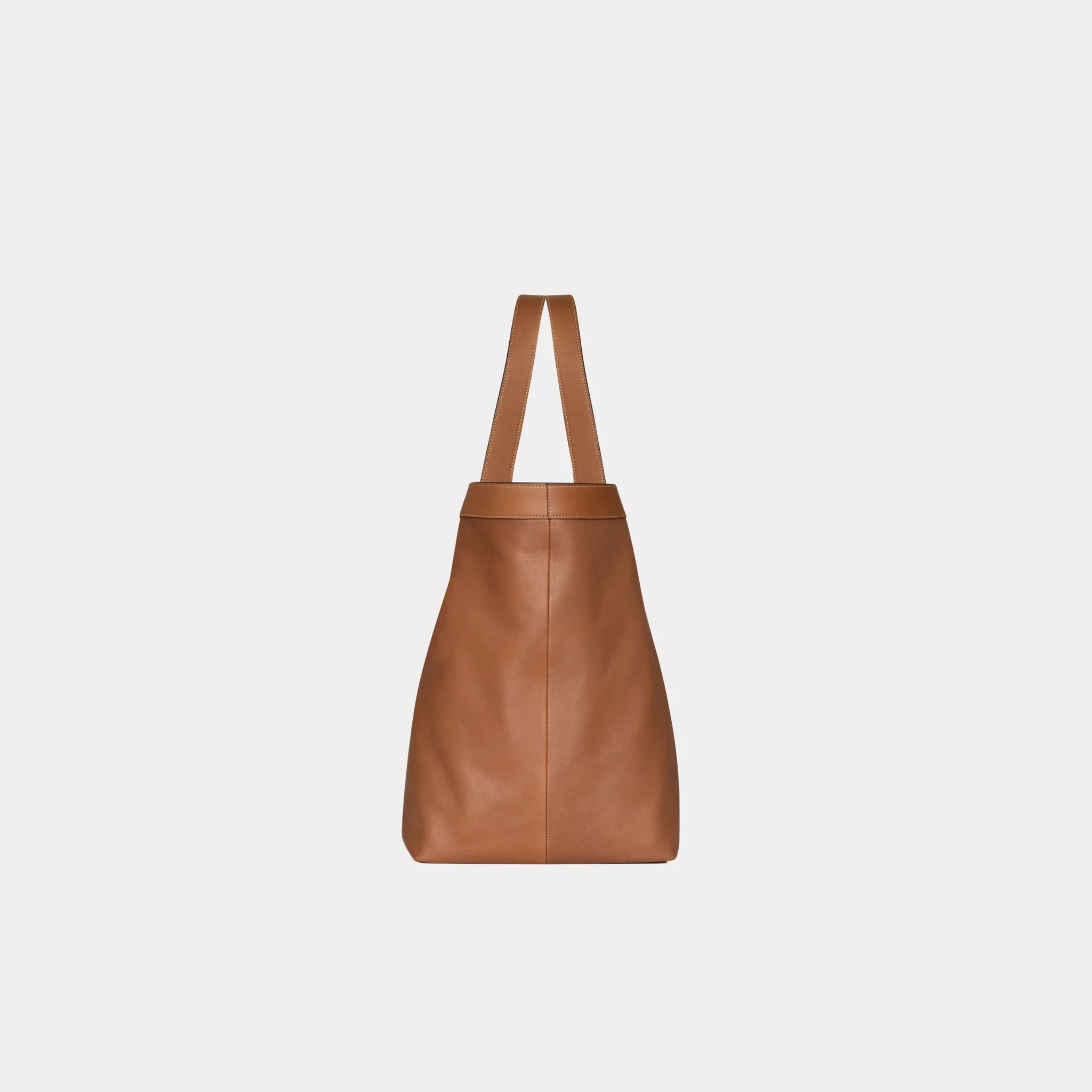 Y Tote In Grained Leather With Tonal Suede Lining - Image 5