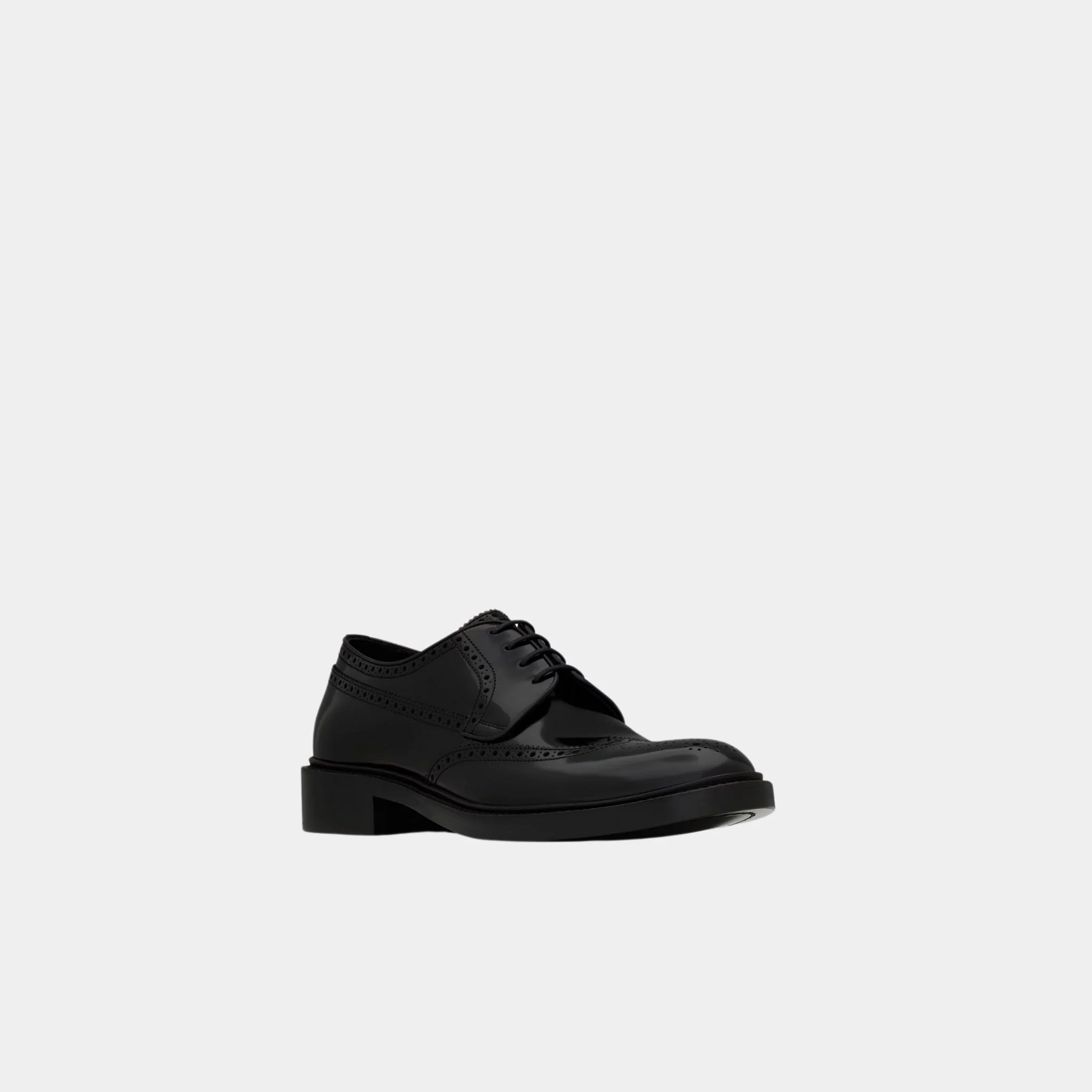 Antoine Derbies in Black Glazed Leather - Image 2