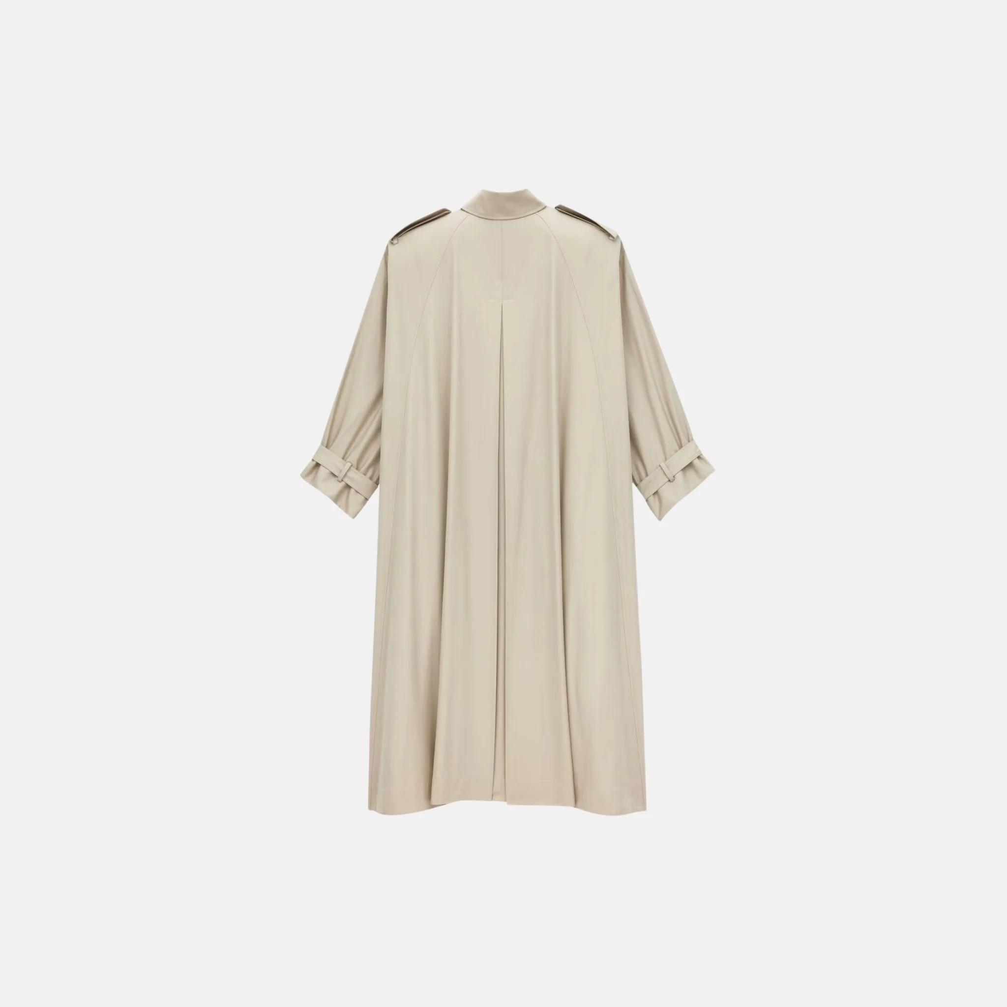 Cape Trench Coat In Cotton Twill - Image 2