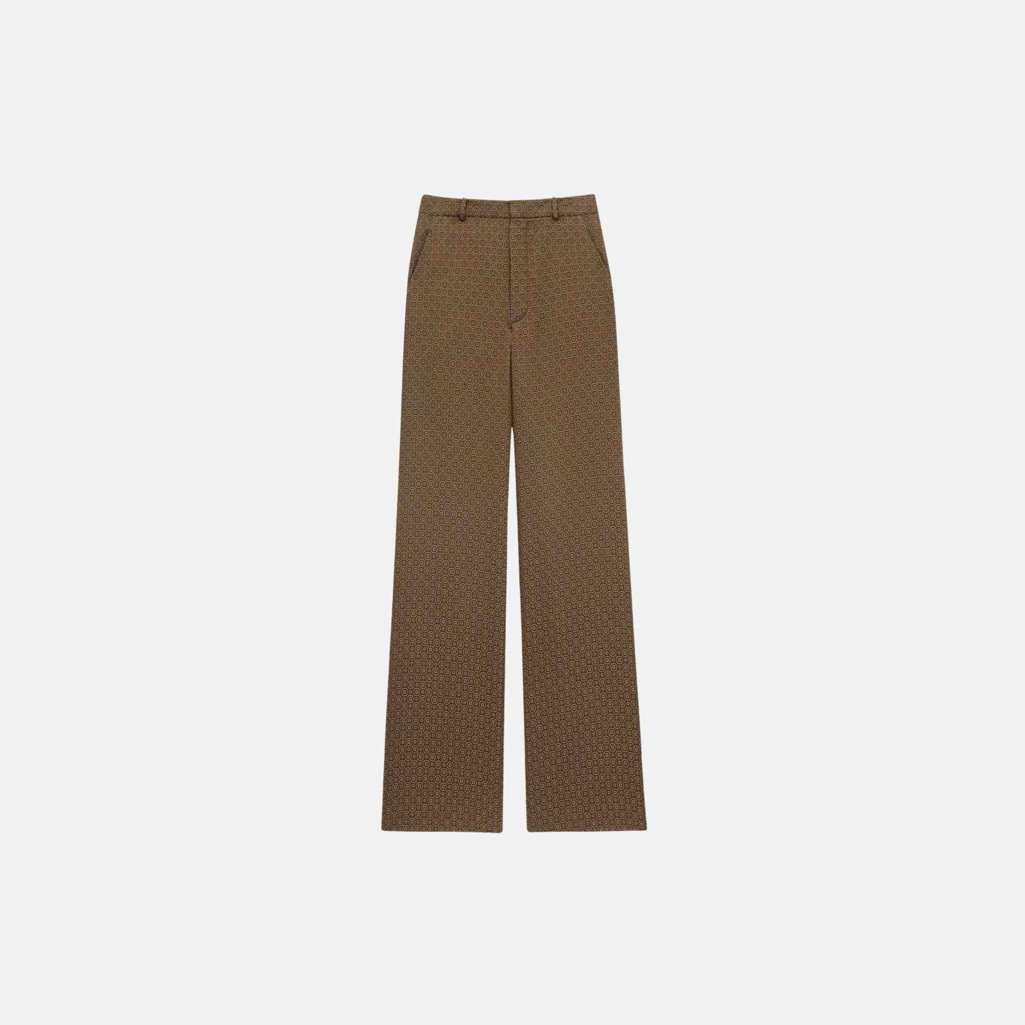 Paisley Pants In Silk Twill