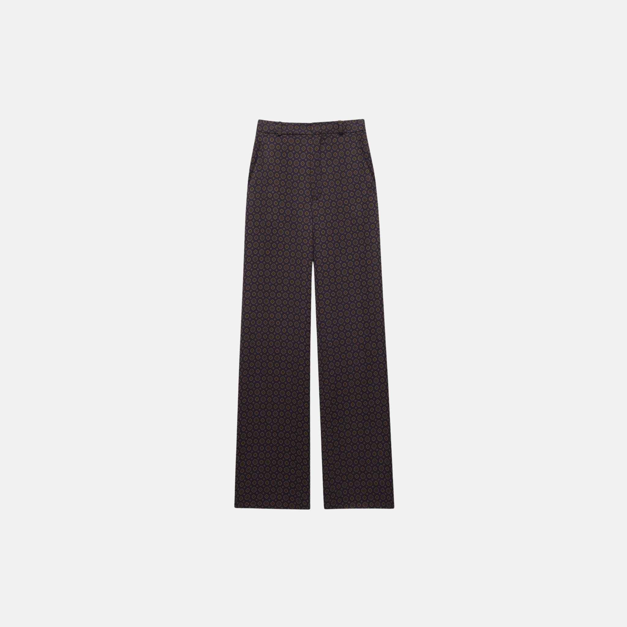 Paisley Pants In Silk Twill - Image 3