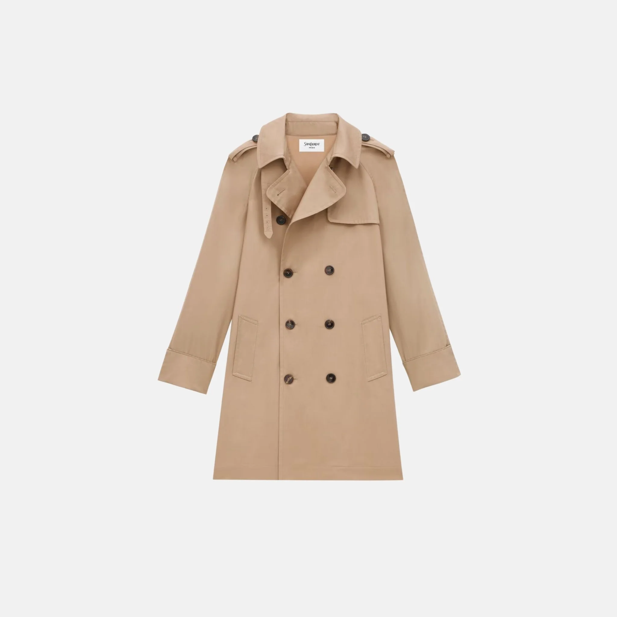Trench Coat In Cotton Gabardine - Image 3