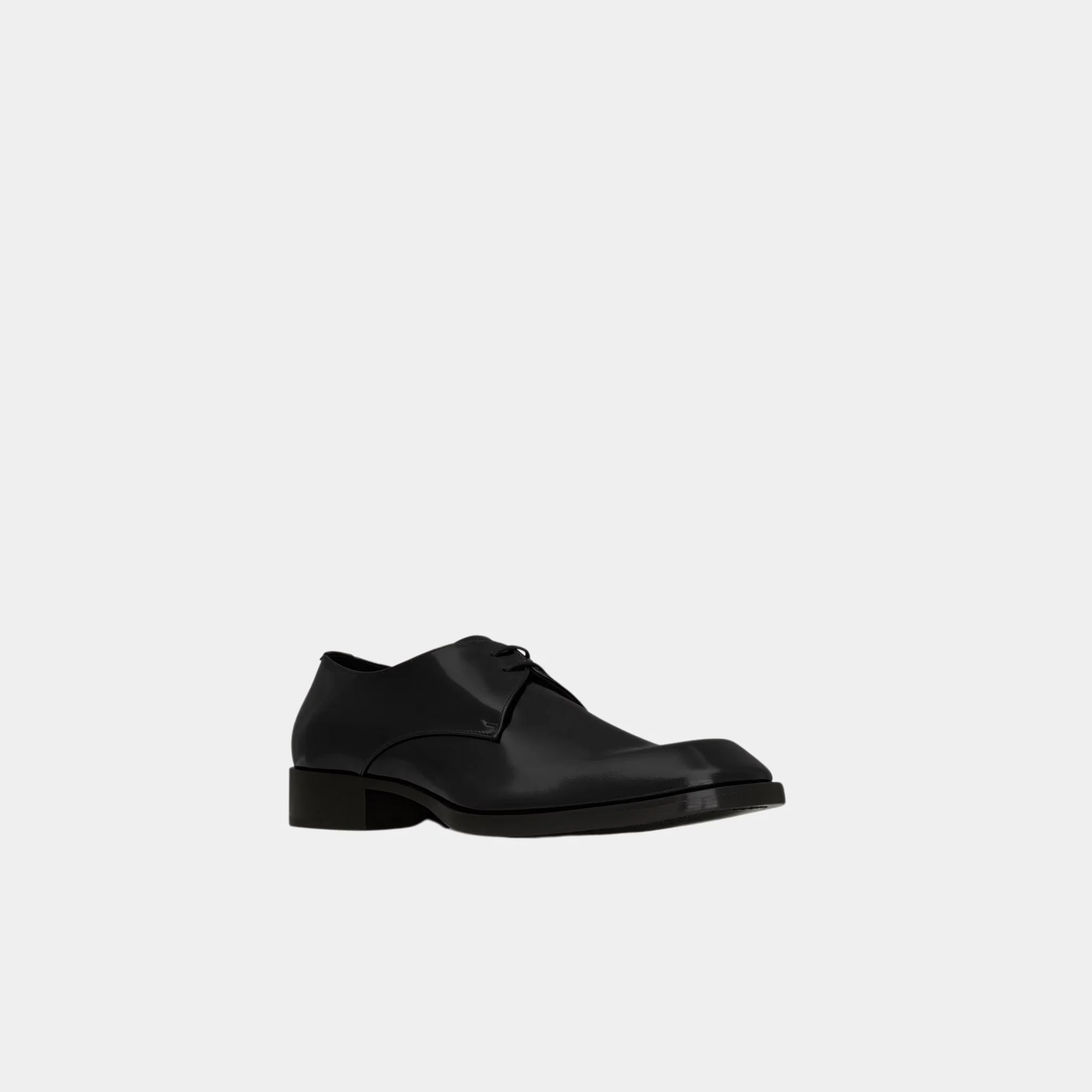 Vadim Derbies in Black Glazed Leather - Image 2