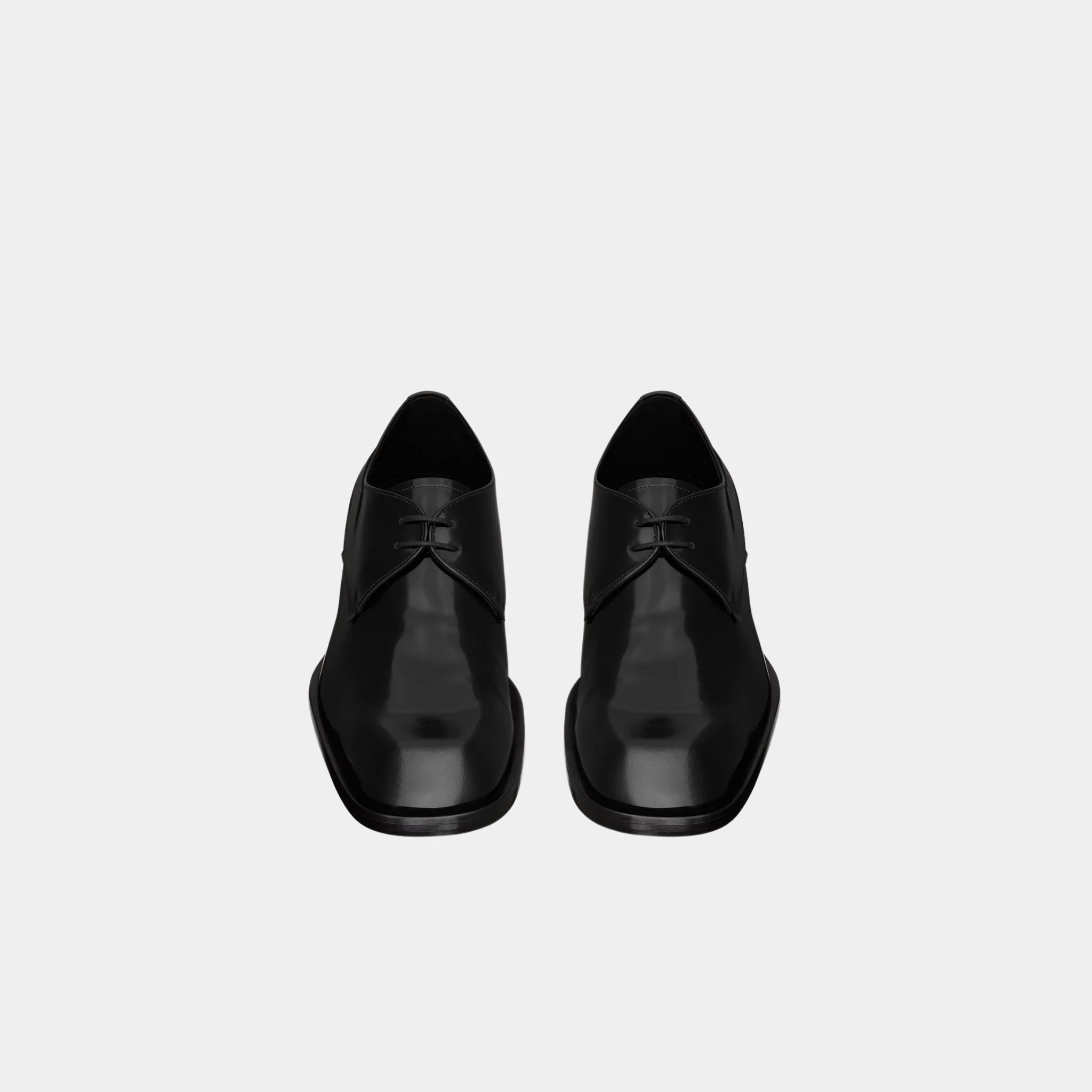Vadim Derbies in Black Glazed Leather - Image 3