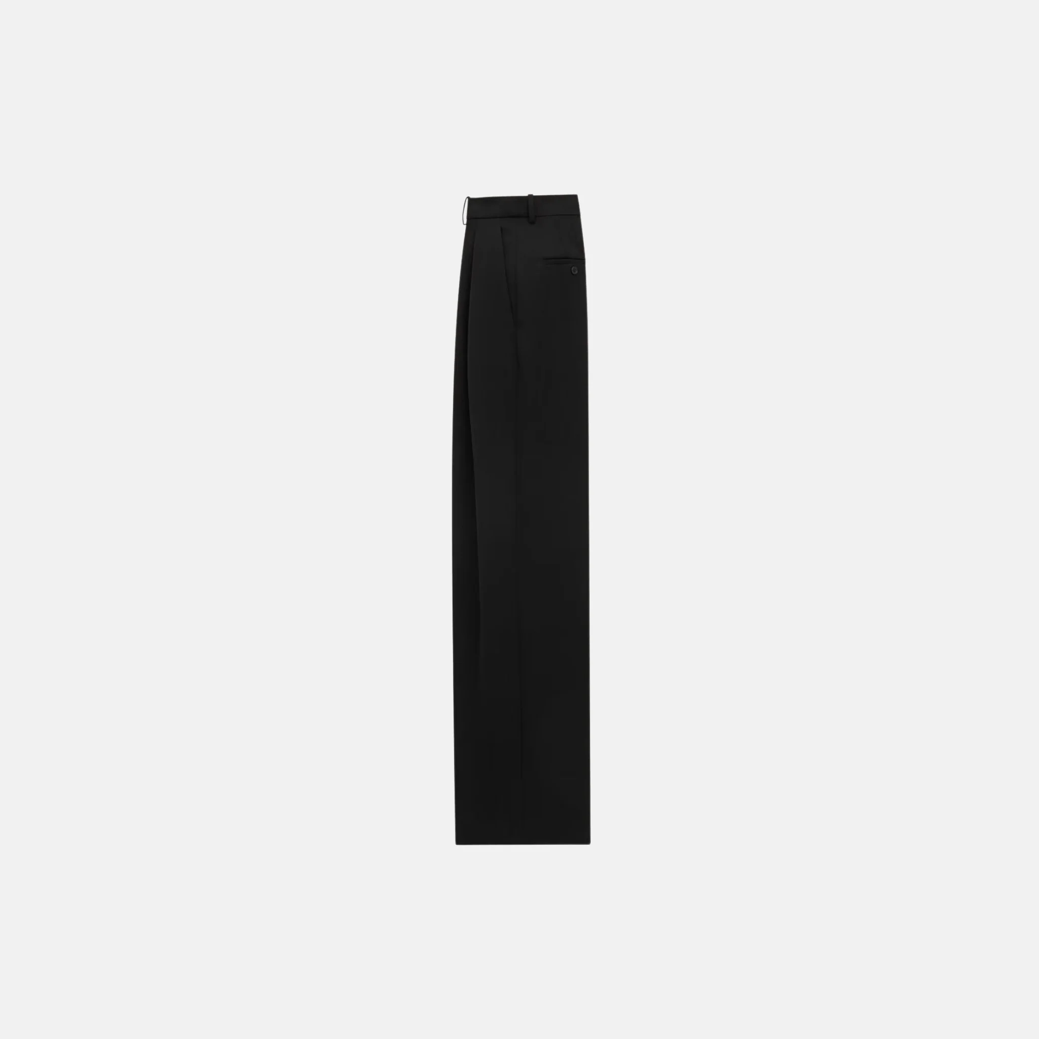 Wide Leg Pants In Grain De Poudre - Image 2