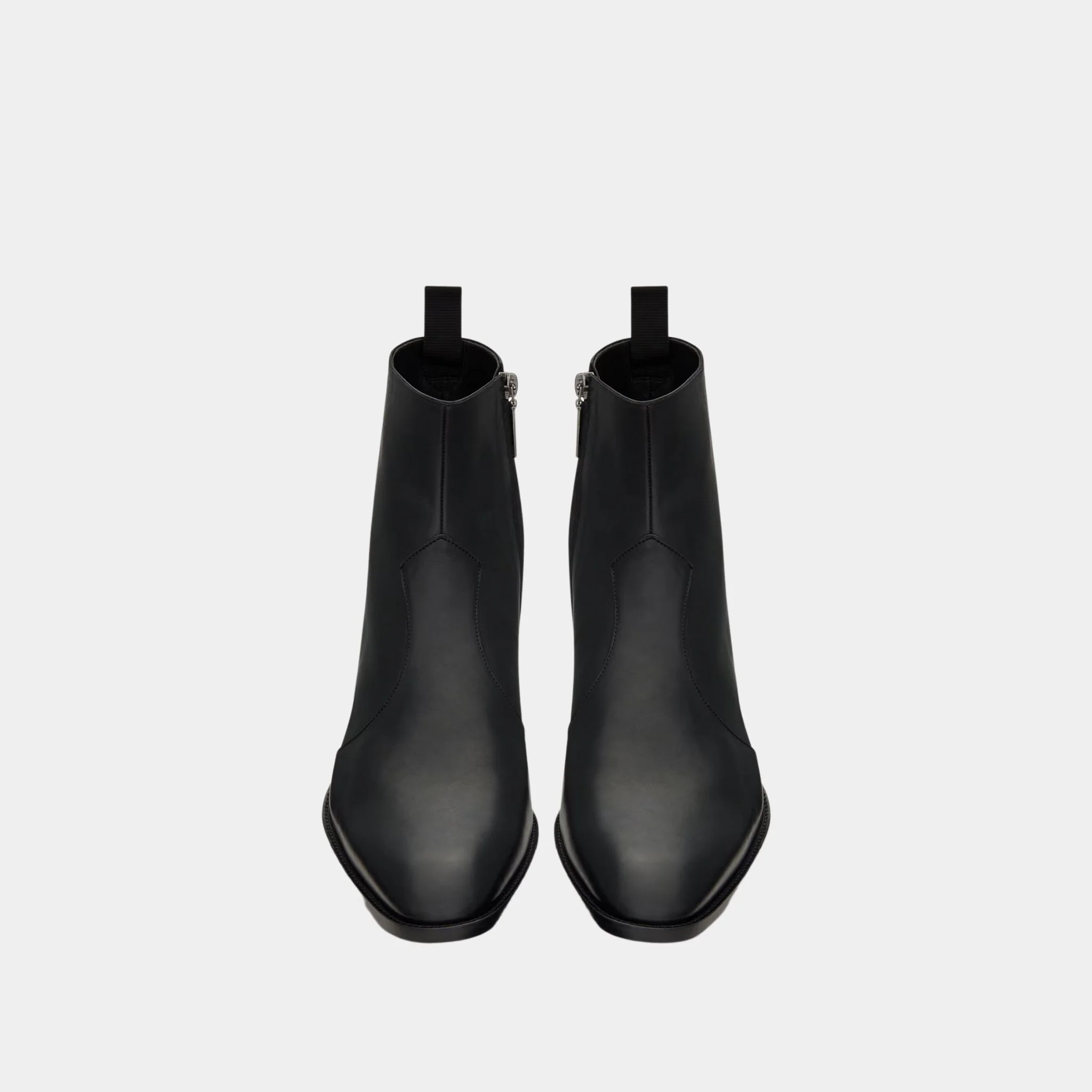 Wyatt Boots in Black Smooth Leather - Image 2