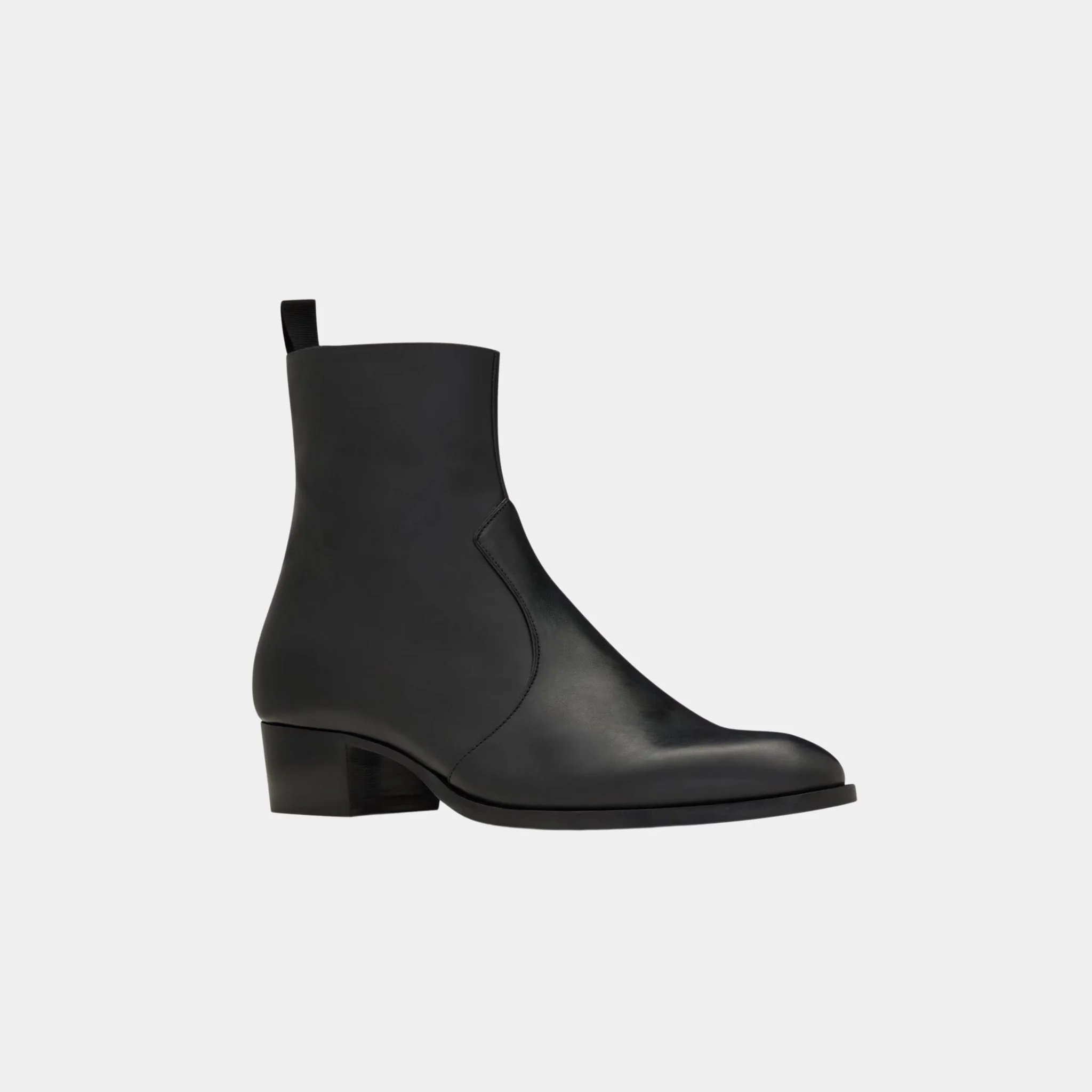 Wyatt Boots in Black Smooth Leather - Image 3