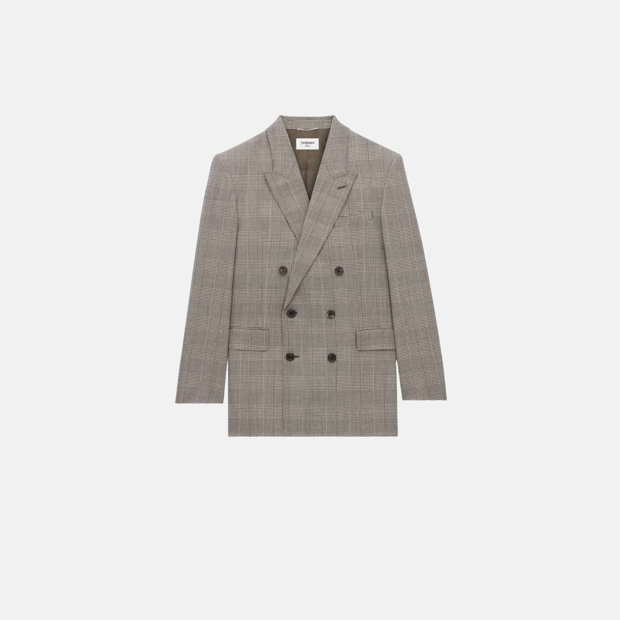 Yves Jacket In Prince Of Wales Wool