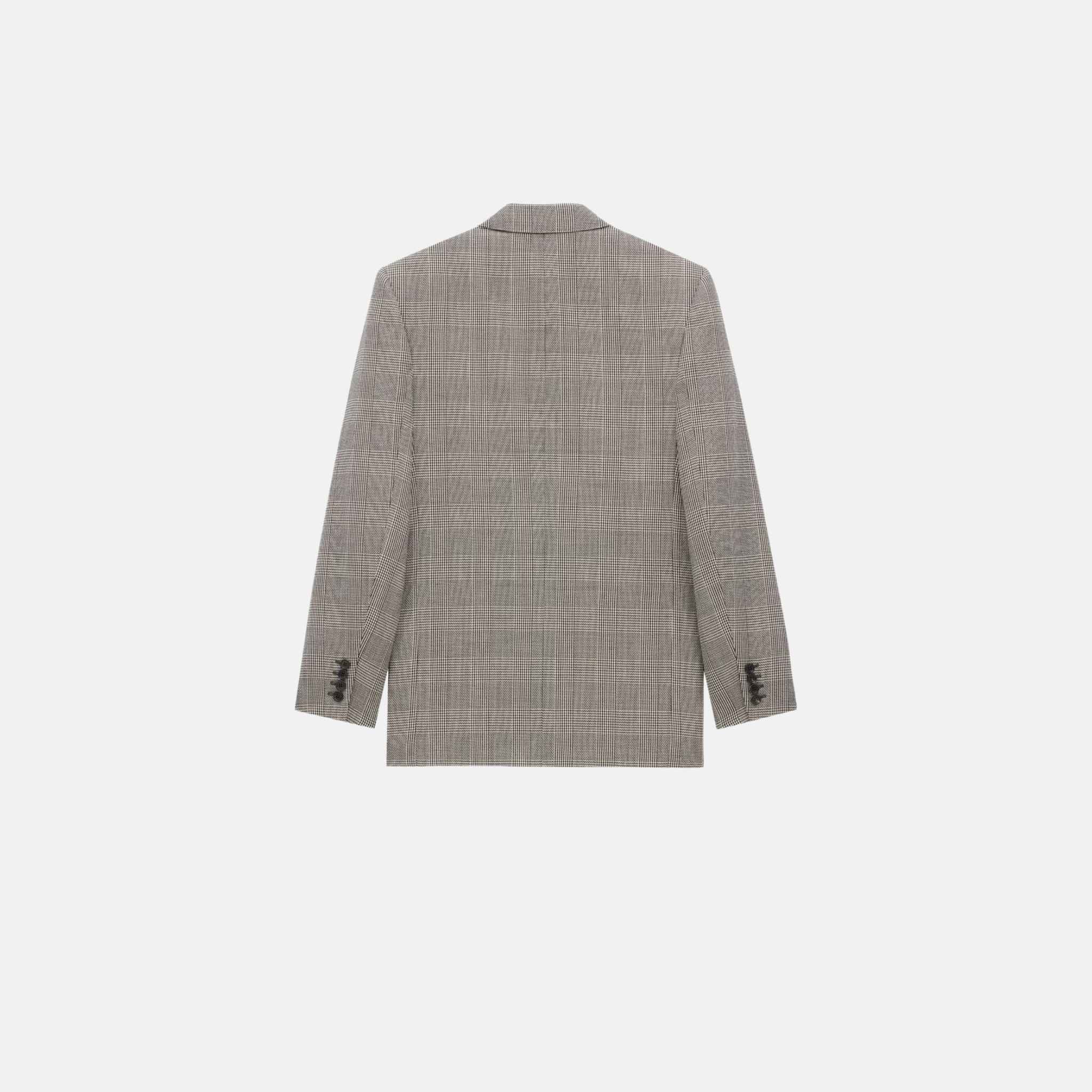 Yves Jacket In Prince Of Wales Wool - Image 2